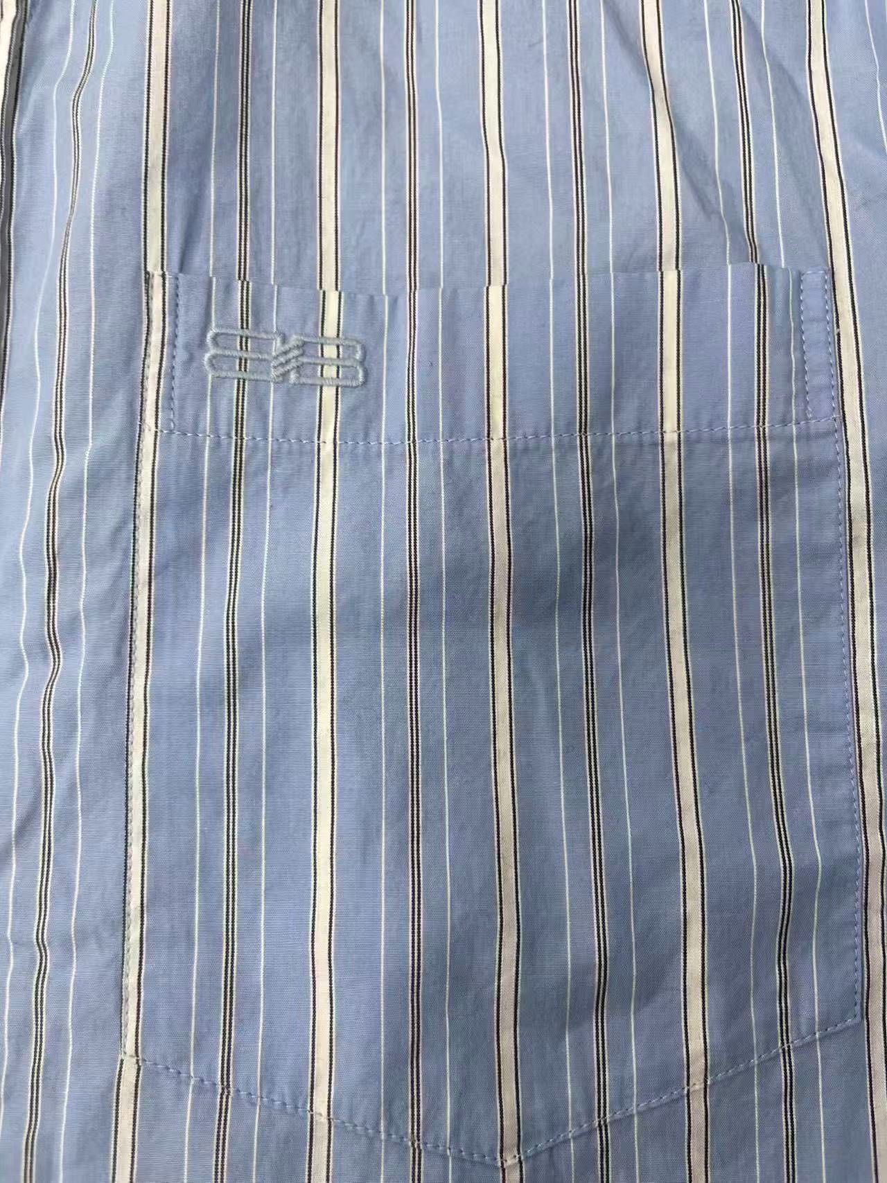 Balenciaga Balenciaga Men's Striped Collar Shirt Size US XL / EU 56 / 4 - 3 Thumbnail