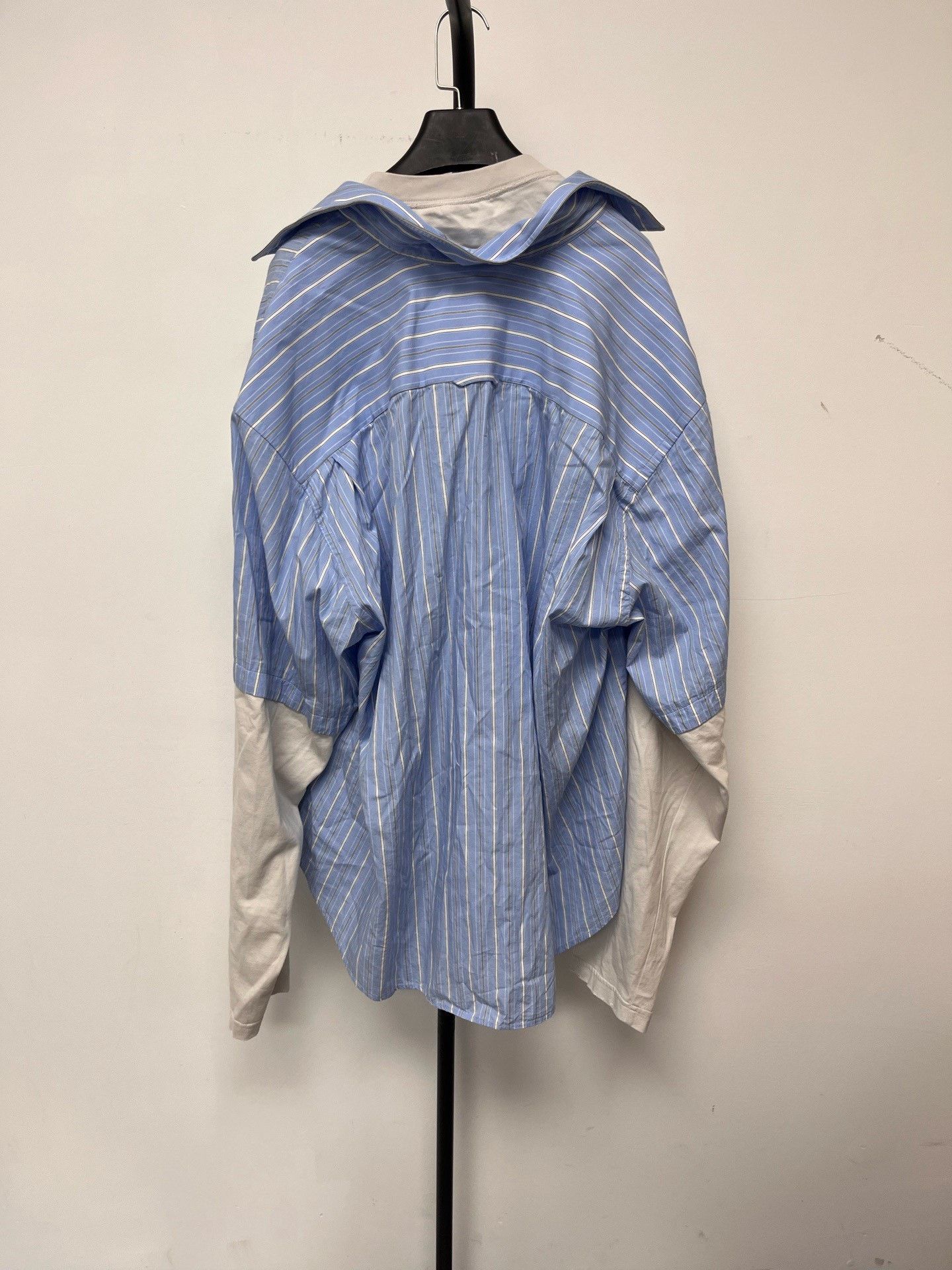 Balenciaga Balenciaga Men's Striped Collar Shirt Size US XL / EU 56 / 4 - 2 Thumbnail