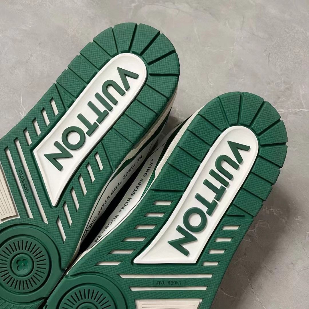 Louis Vuitton Louis Vuitton White Green Trainer Limited Size US 8.5 / EU 41-42 - 8 Thumbnail
