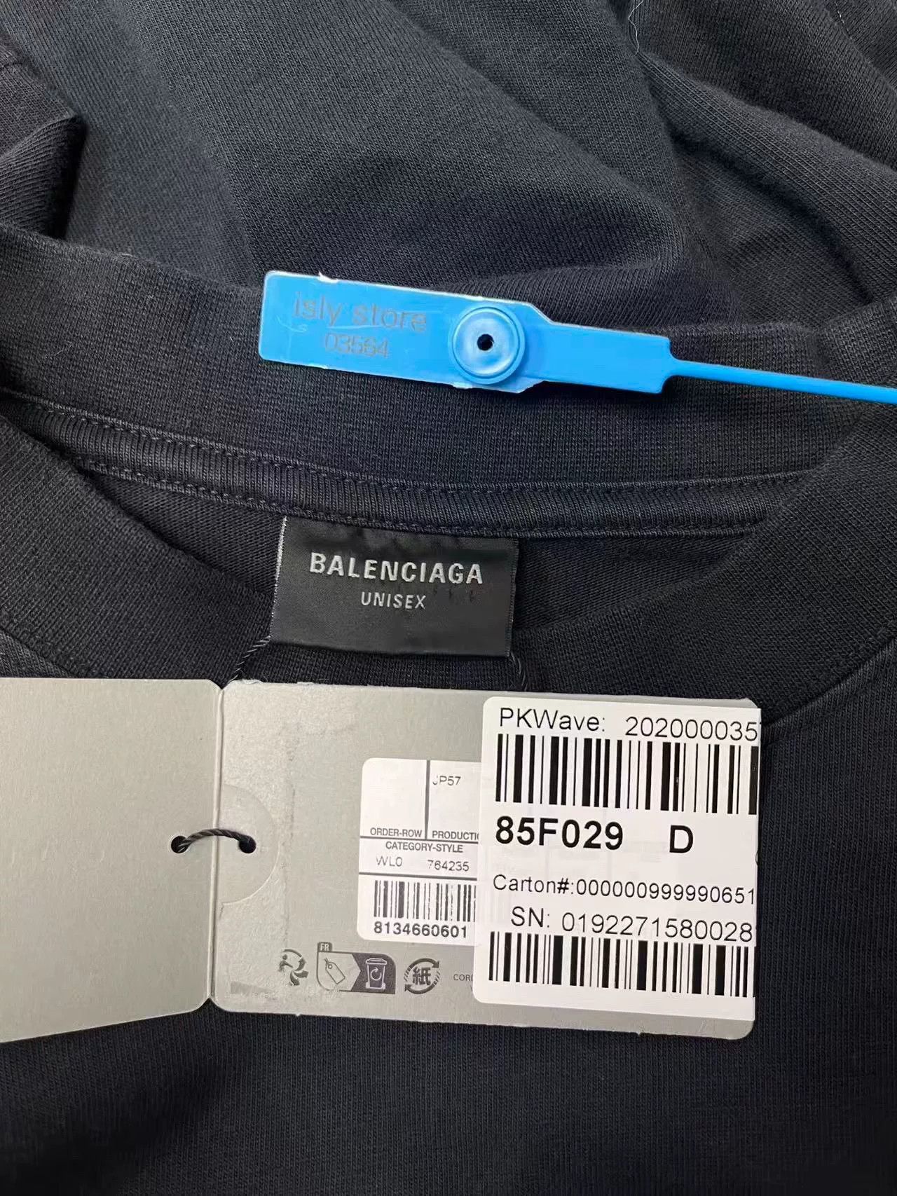 Balenciaga Balenciaga Logo Print Crewneck Short-Sleeve T-Shirt Size US S / EU 44-46 / 1 - 5 Thumbnail