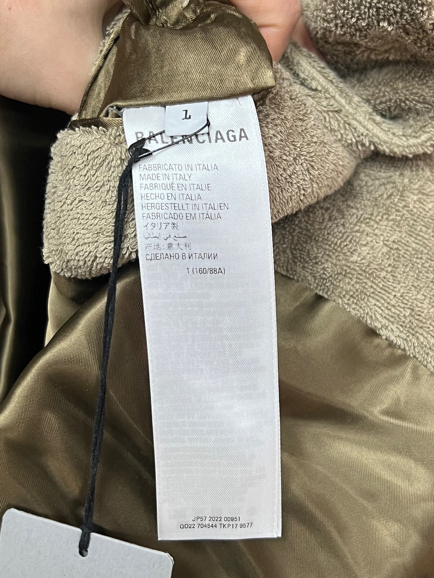 Balenciaga Balenciaga Towel Coat Robe Size US S / EU 44-46 / 1 - 5 Thumbnail