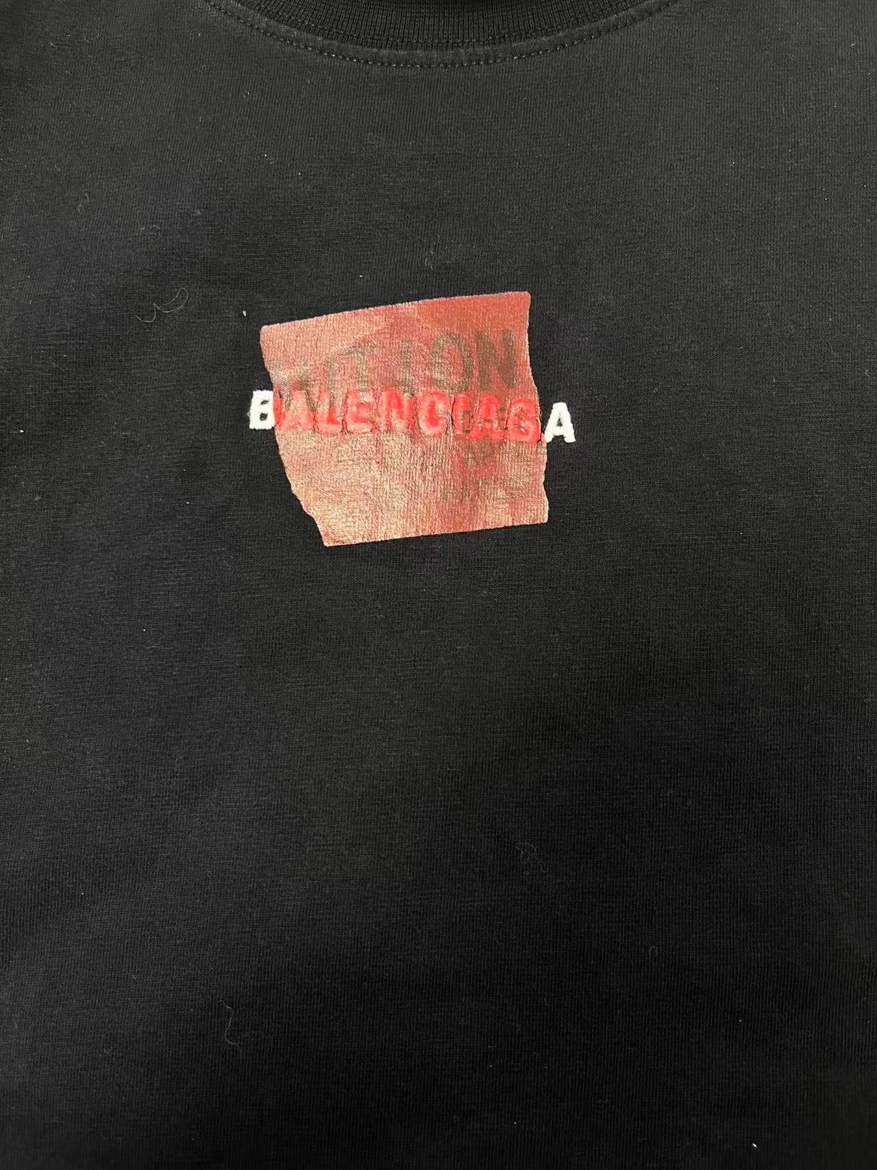 Balenciaga Balenciaga Back Tape Letter Regular T-Shirt Size US M / EU 48-50 / 2 - 3 Thumbnail