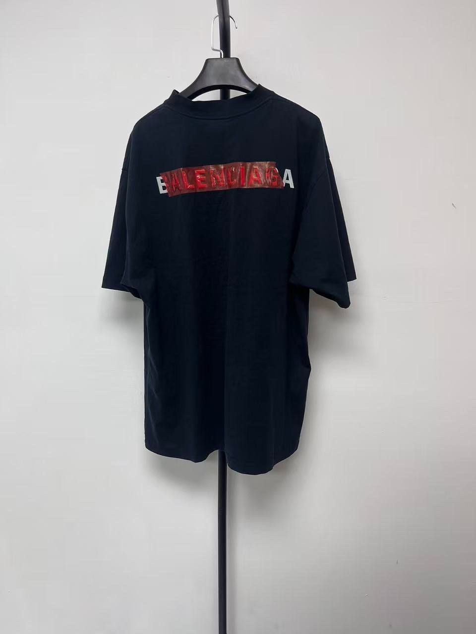 Balenciaga Balenciaga Back Tape Letter Regular T-Shirt Size US M / EU 48-50 / 2 - 2 Thumbnail