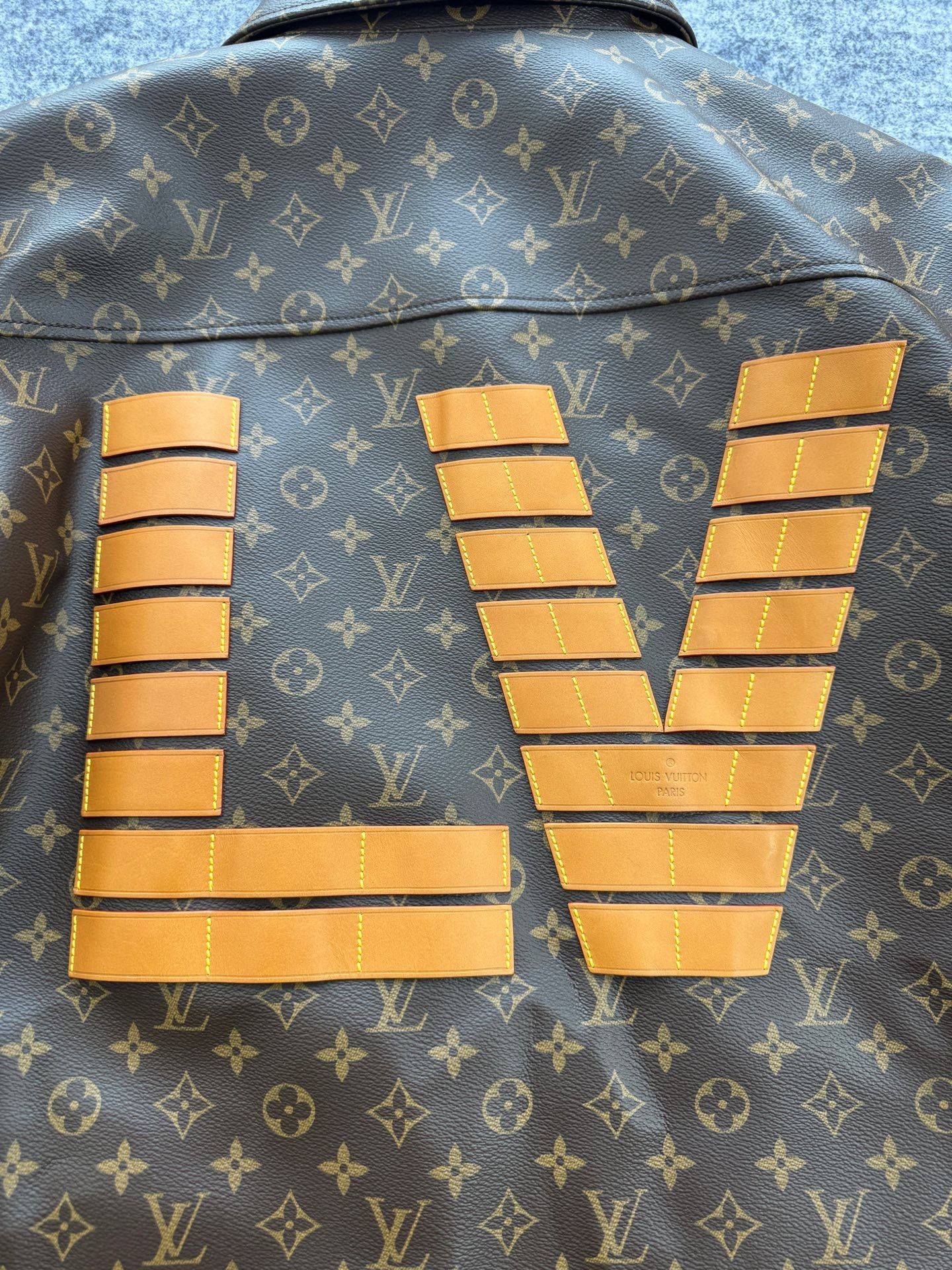 Louis Vuitton Louis Vuitton Nigo2 All-Over Print Leather Jacket Size US L / EU 52-54 / 3 - 4 Thumbnail