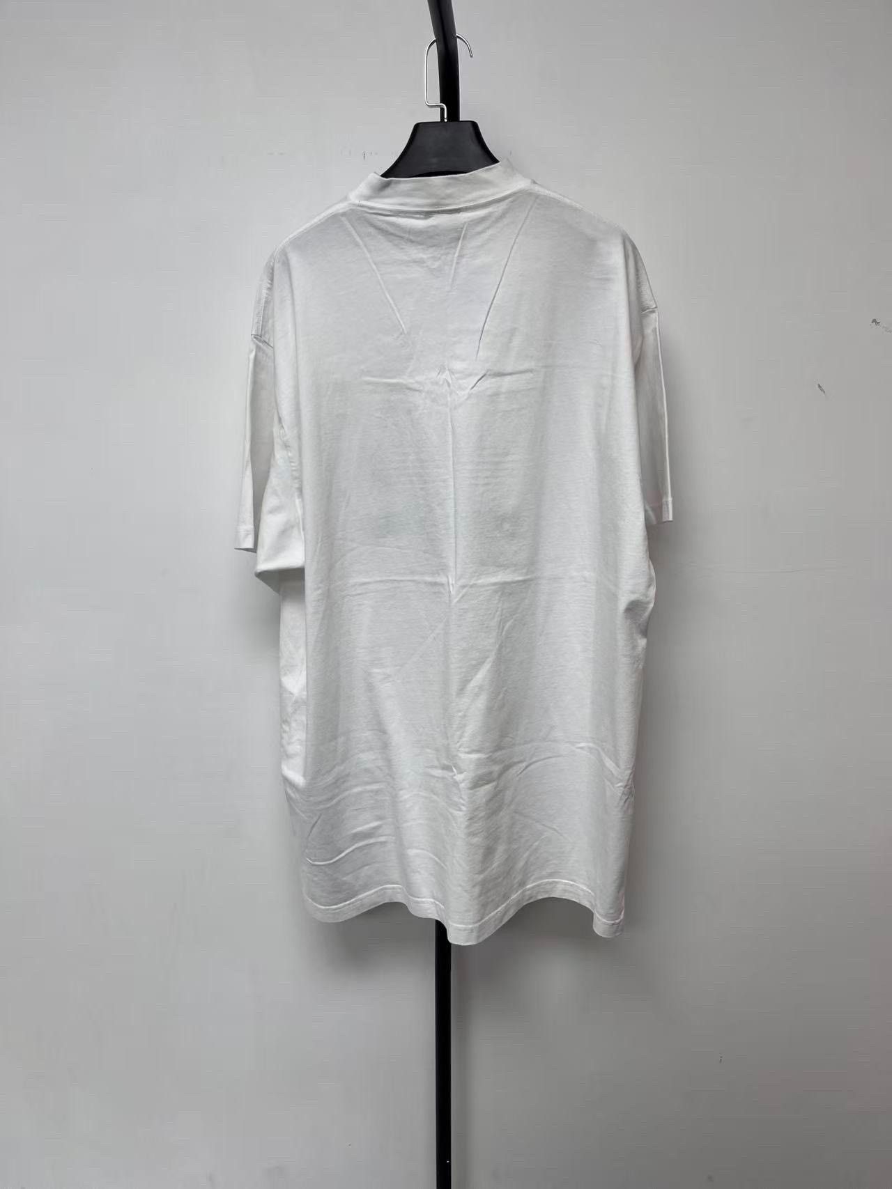 Balenciaga Balenciaga Logo Print Crewneck Short Sleeve T-Shirt Size US M / EU 48-50 / 2 - 2 Thumbnail