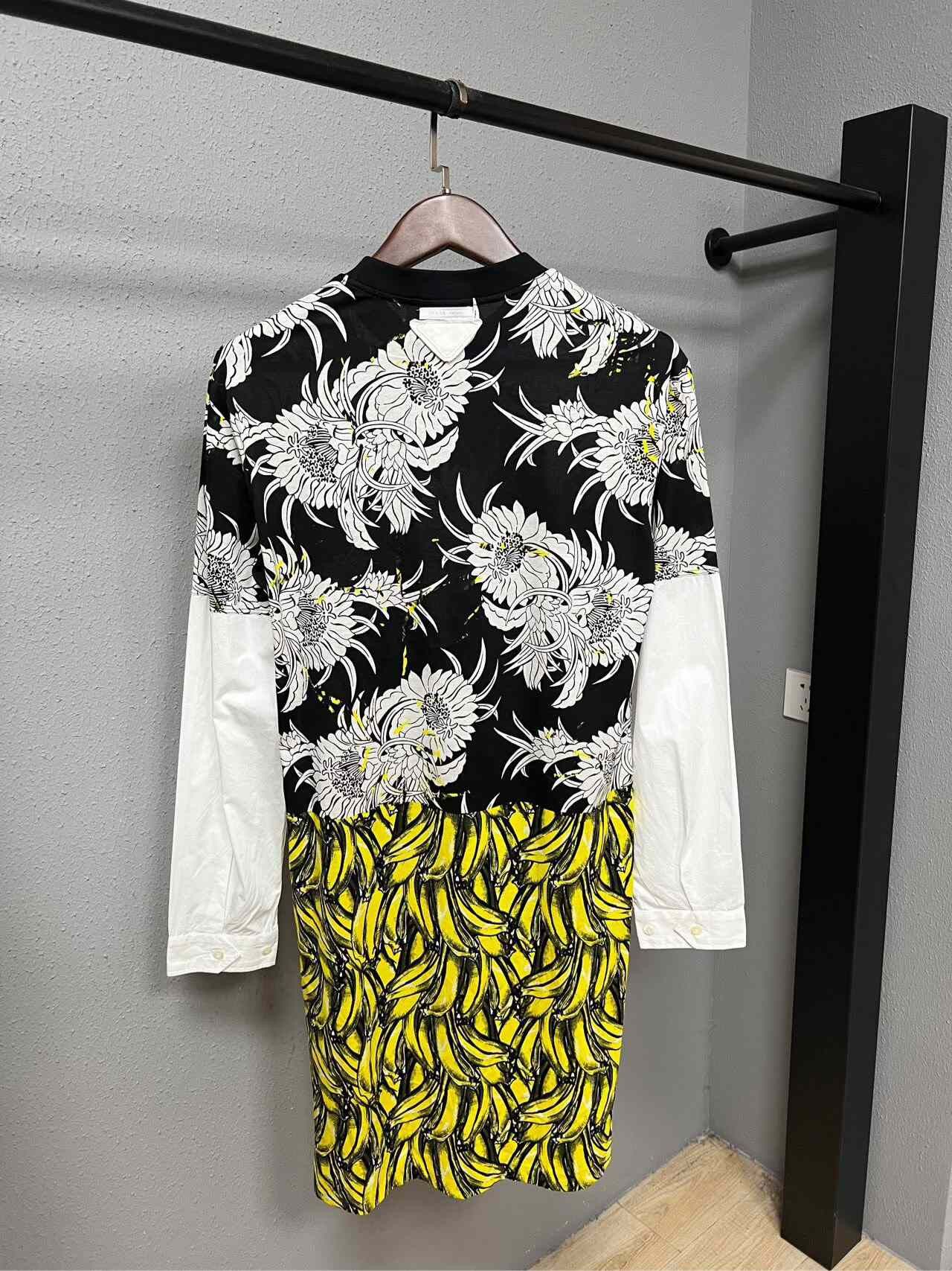 Prada Prada Runway Patchwork Shirt Dress Size S / US 4 / IT 40 - 2 Thumbnail