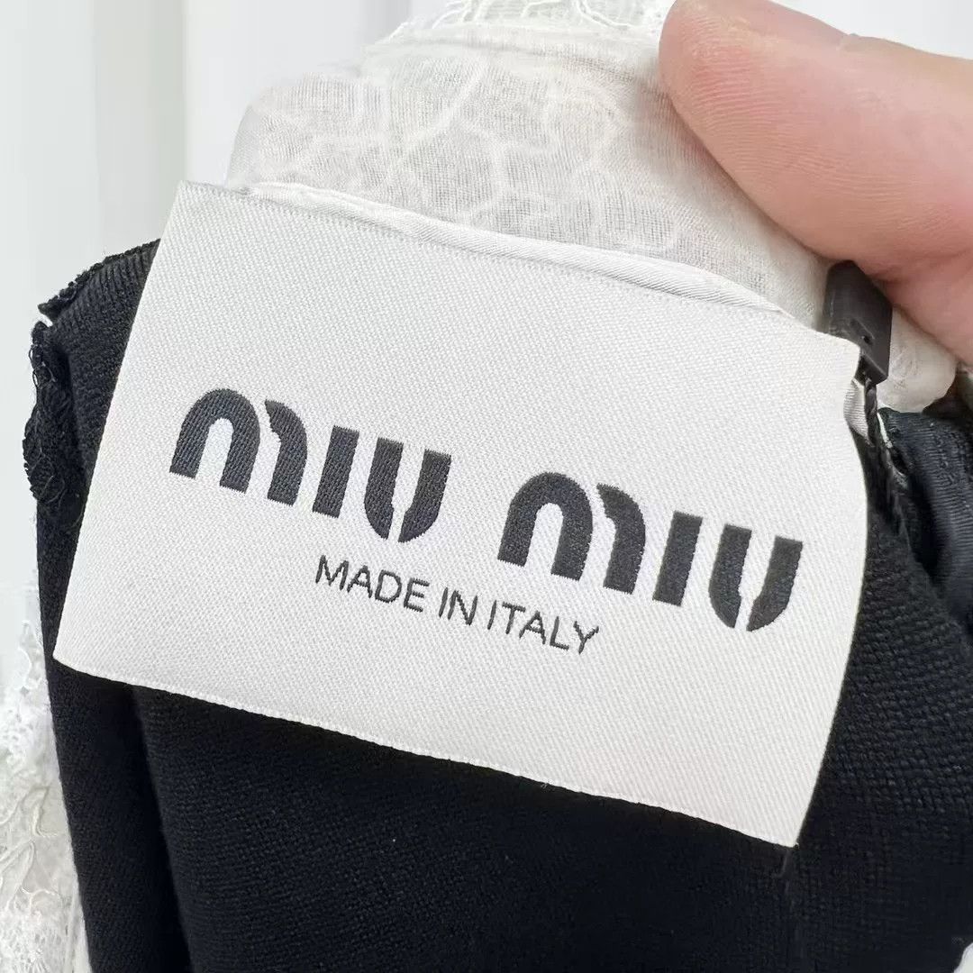 Miu Miu Miu Miu New Lace Peter Pan Collar Dress Size S / US 4 / IT 40 - 5 Thumbnail