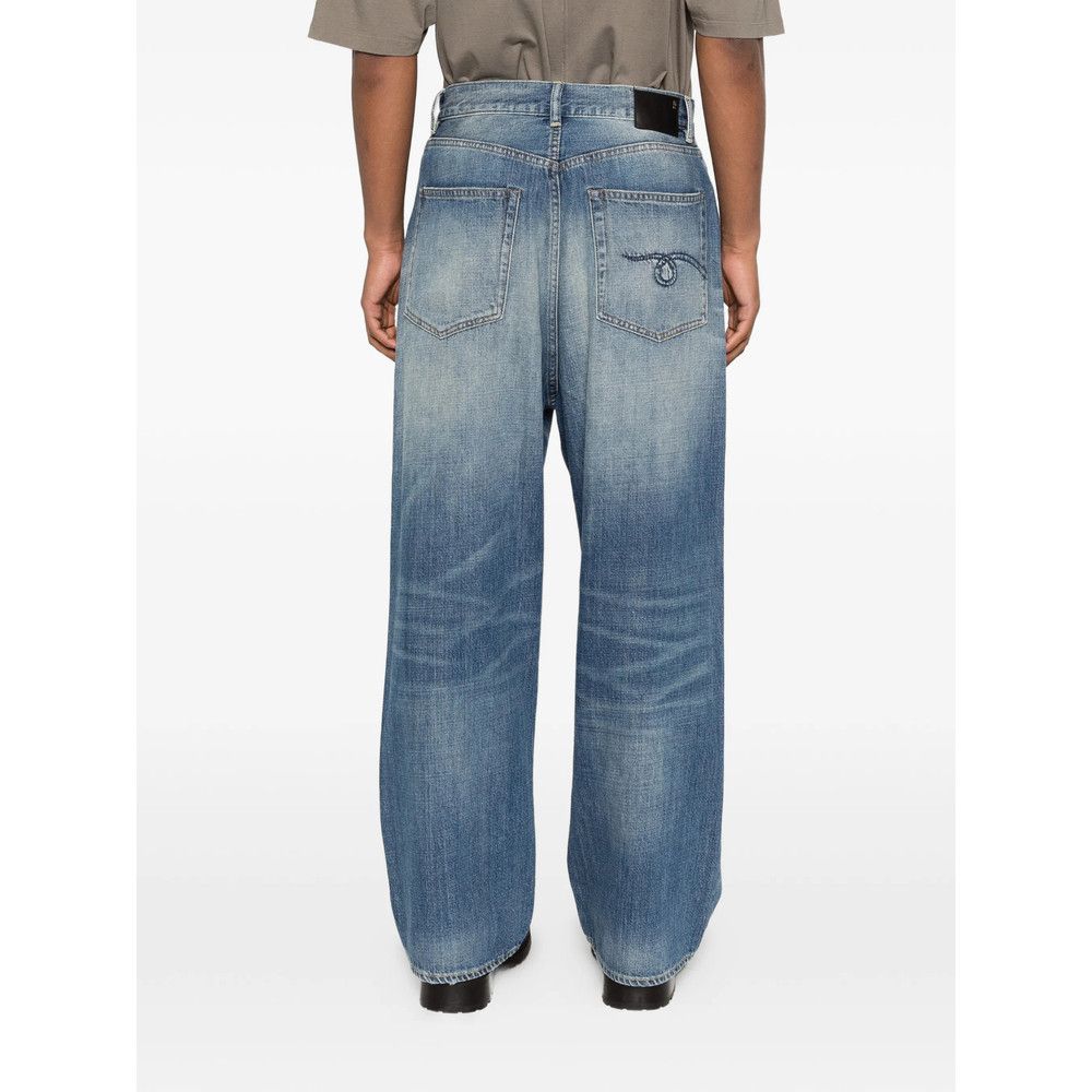 R13 R13 BLUE Denim - Wide-Leg Jeans Size US 31 - 3 Thumbnail