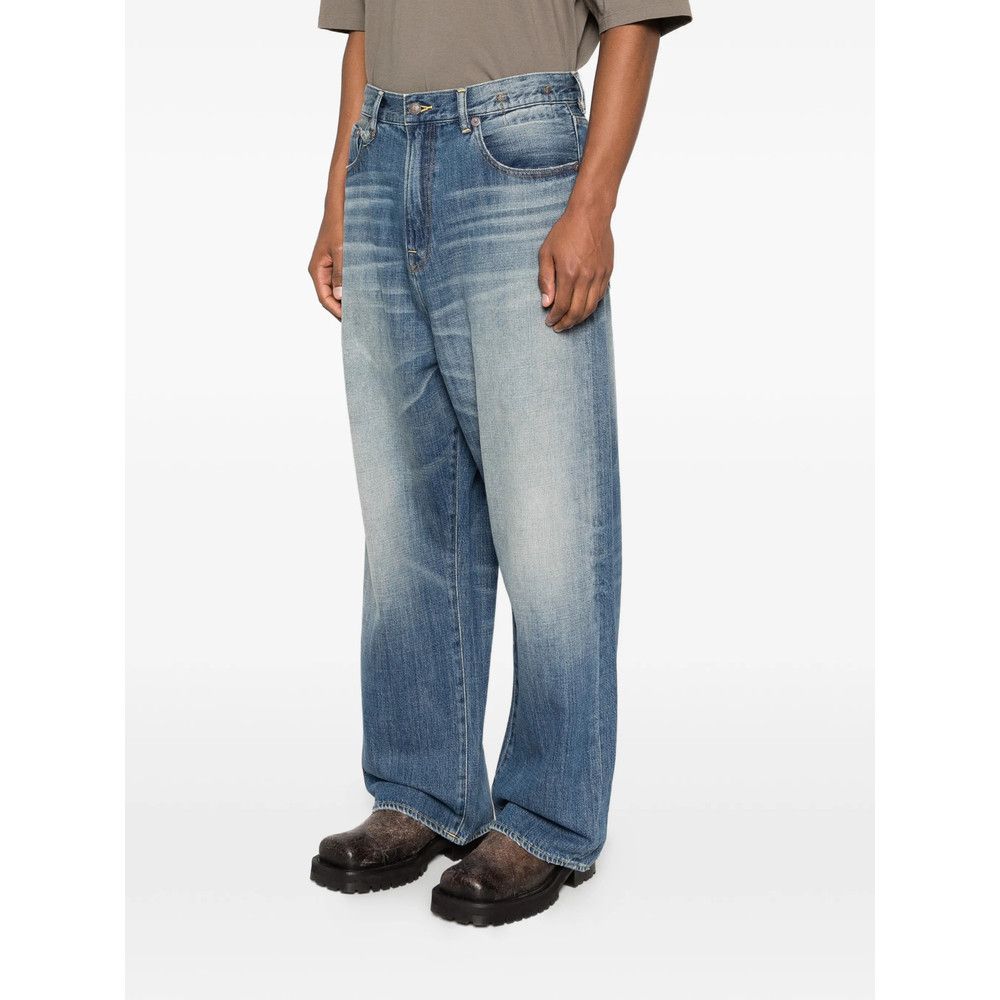 R13 R13 BLUE Denim - Wide-Leg Jeans Size US 32 / EU 48 - 4 Thumbnail