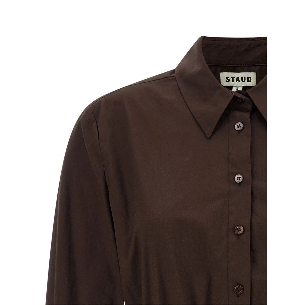 Staud Staud BROWN Dresses - Day Dresses Size M / US 6-8 / IT 42-44 - 2 Thumbnail