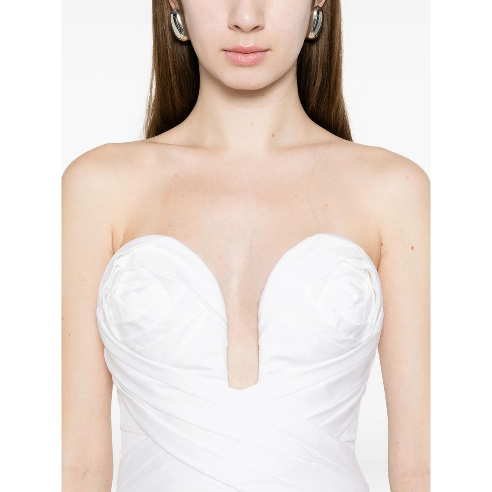 Carolina Herrera Carolina Herrera WHITE Dresses - Evening Dresses Size XL / US 12-14 / IT 48-50 - 5 Thumbnail