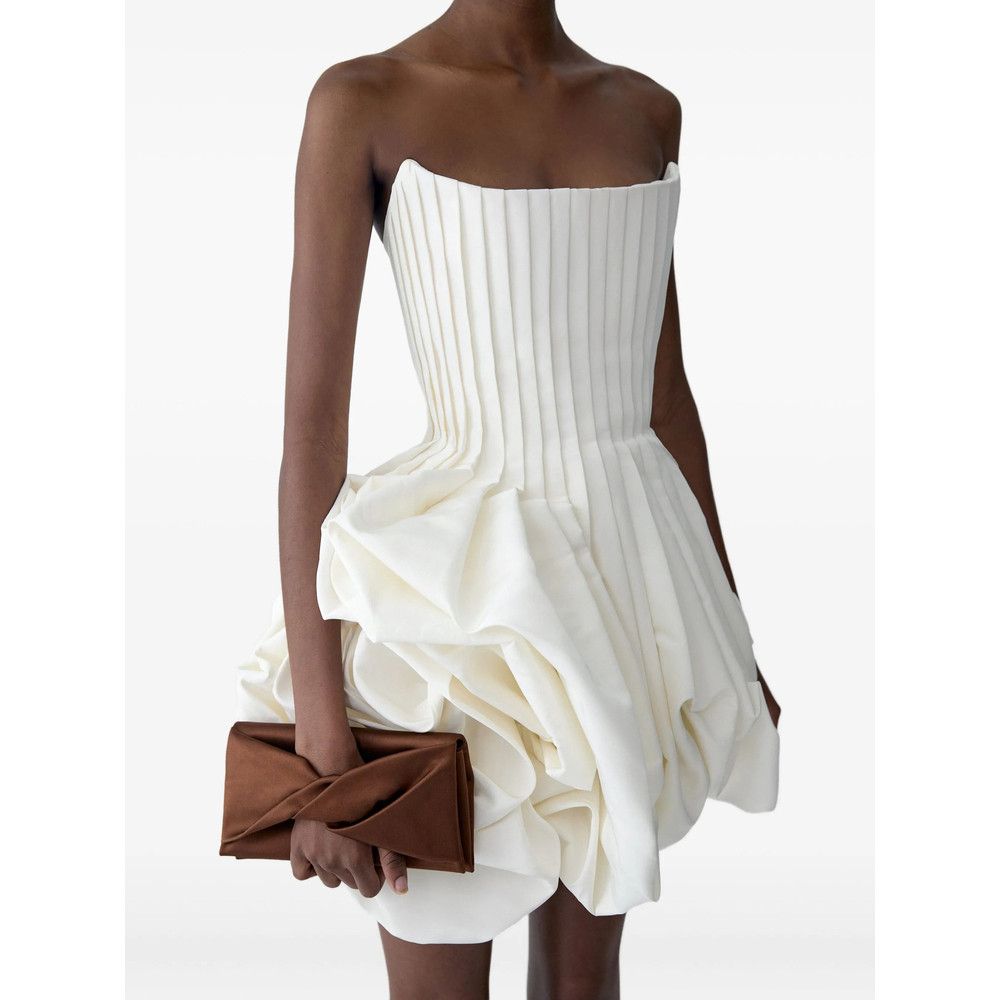 Carolina Herrera Carolina Herrera NEUTRALS Dresses - Cocktail & Party Dresses Size M / US 6-8 / IT 42-44 - 4 Thumbnail