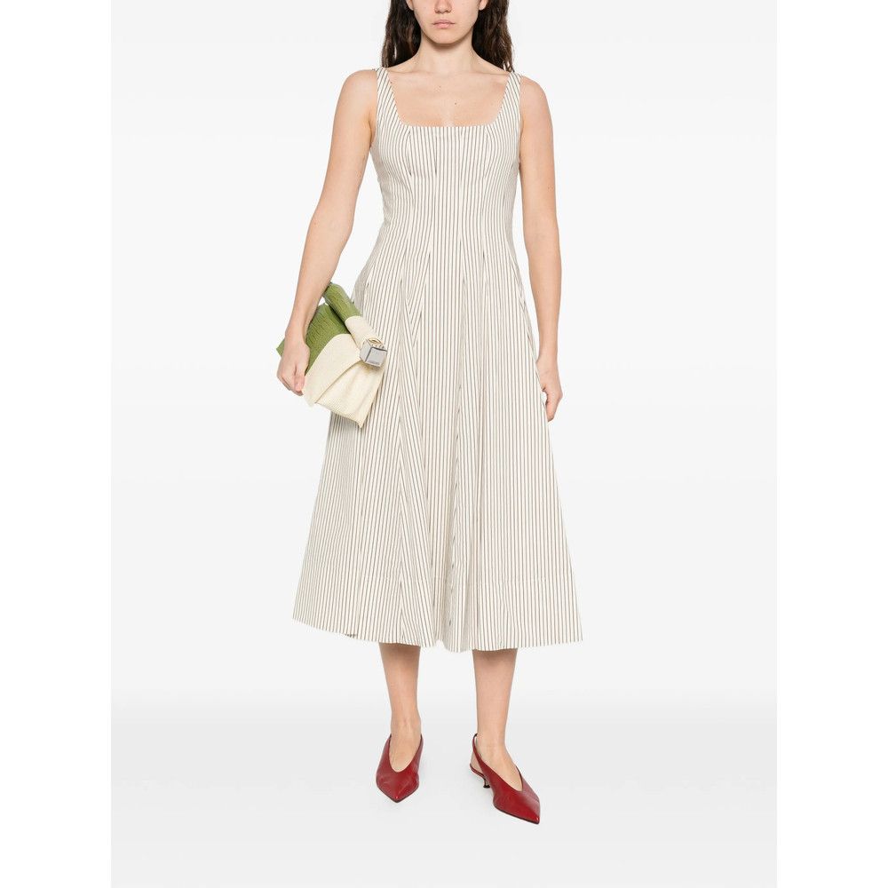 Staud Staud WHITE Dresses - Day Dresses Size M / US 6-8 / IT 42-44 - 2 Thumbnail