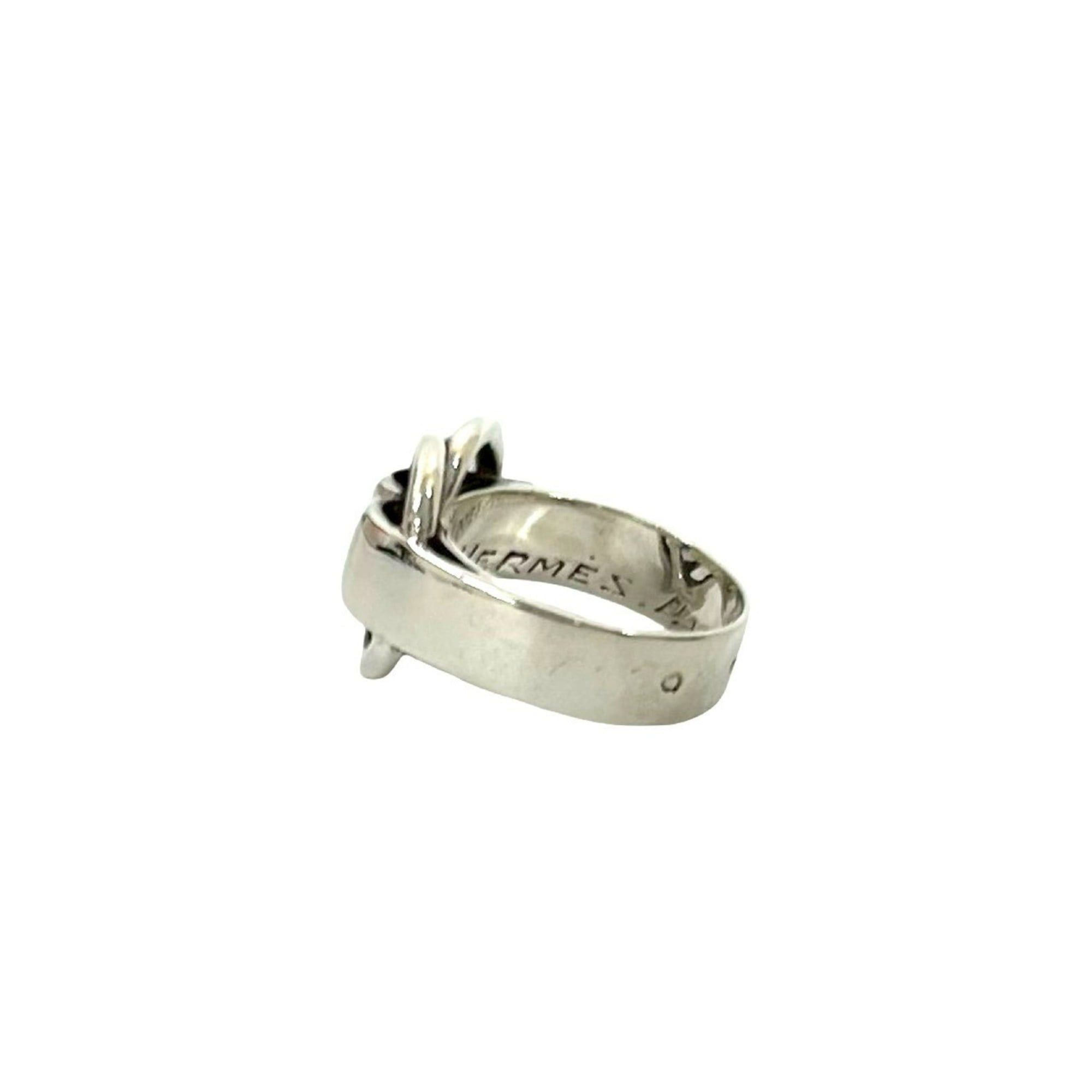 Hermes HERMES Desanneaux Ring, 925 Sterling Silver, Size 10, Women's Accessory, 70821 Size ONE SIZE - 4 Thumbnail