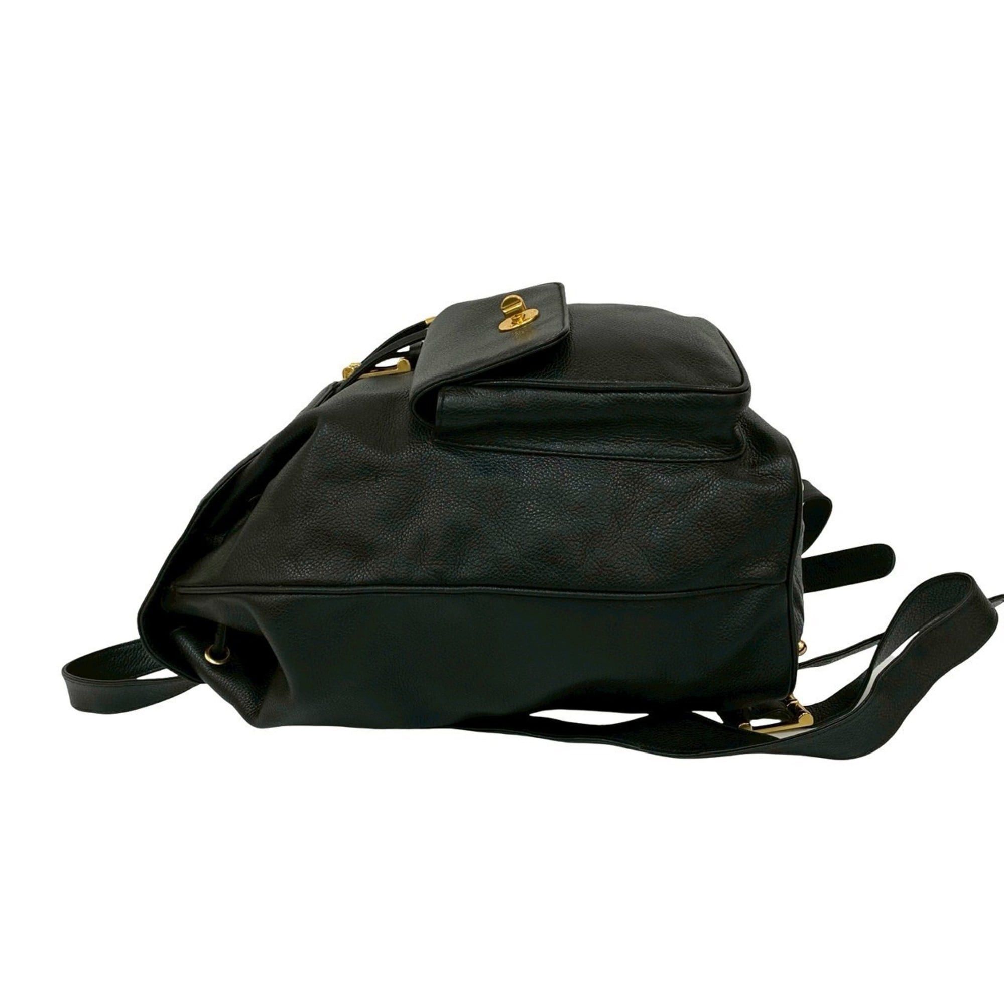 Tiffany & Co. TIFFANY & Co. Perforated Leather Drawstring Backpack/Daypack, Black, 27667 Size ONE SIZE - 5 Thumbnail