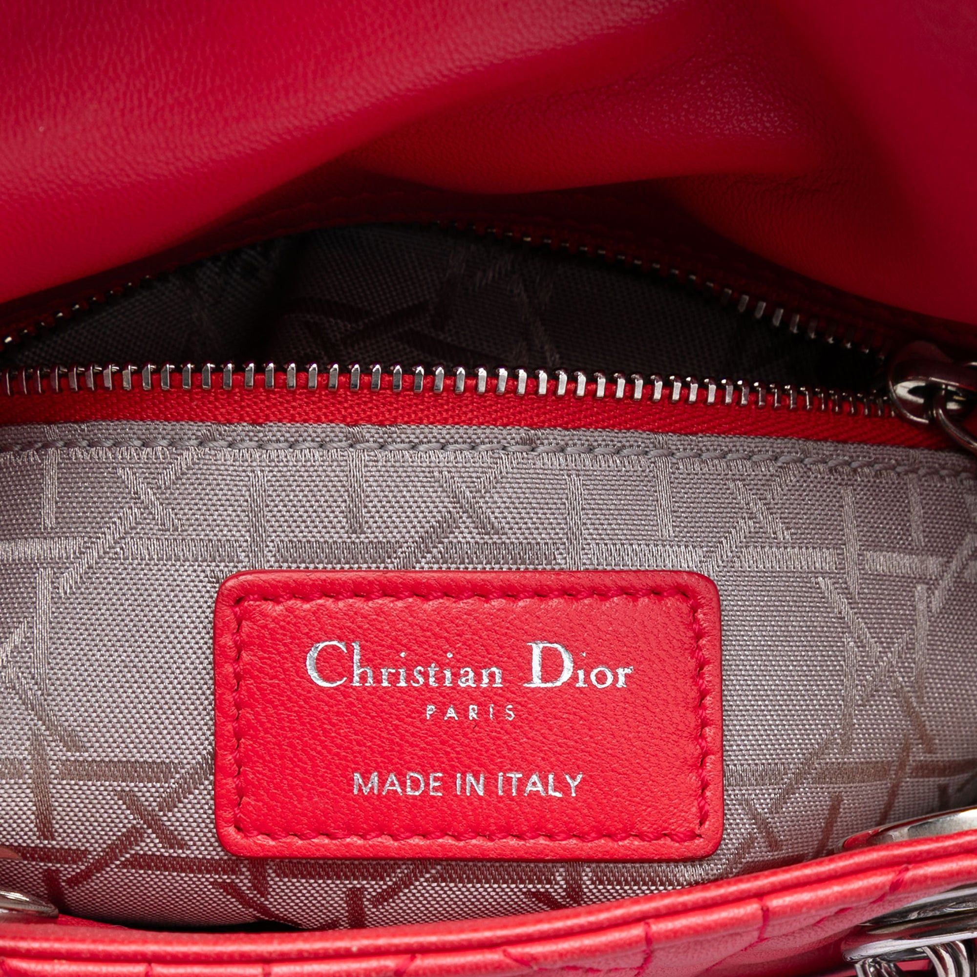 Dior Mini Lambskin Cannage Lady Dior Size ONE SIZE - 5 Thumbnail