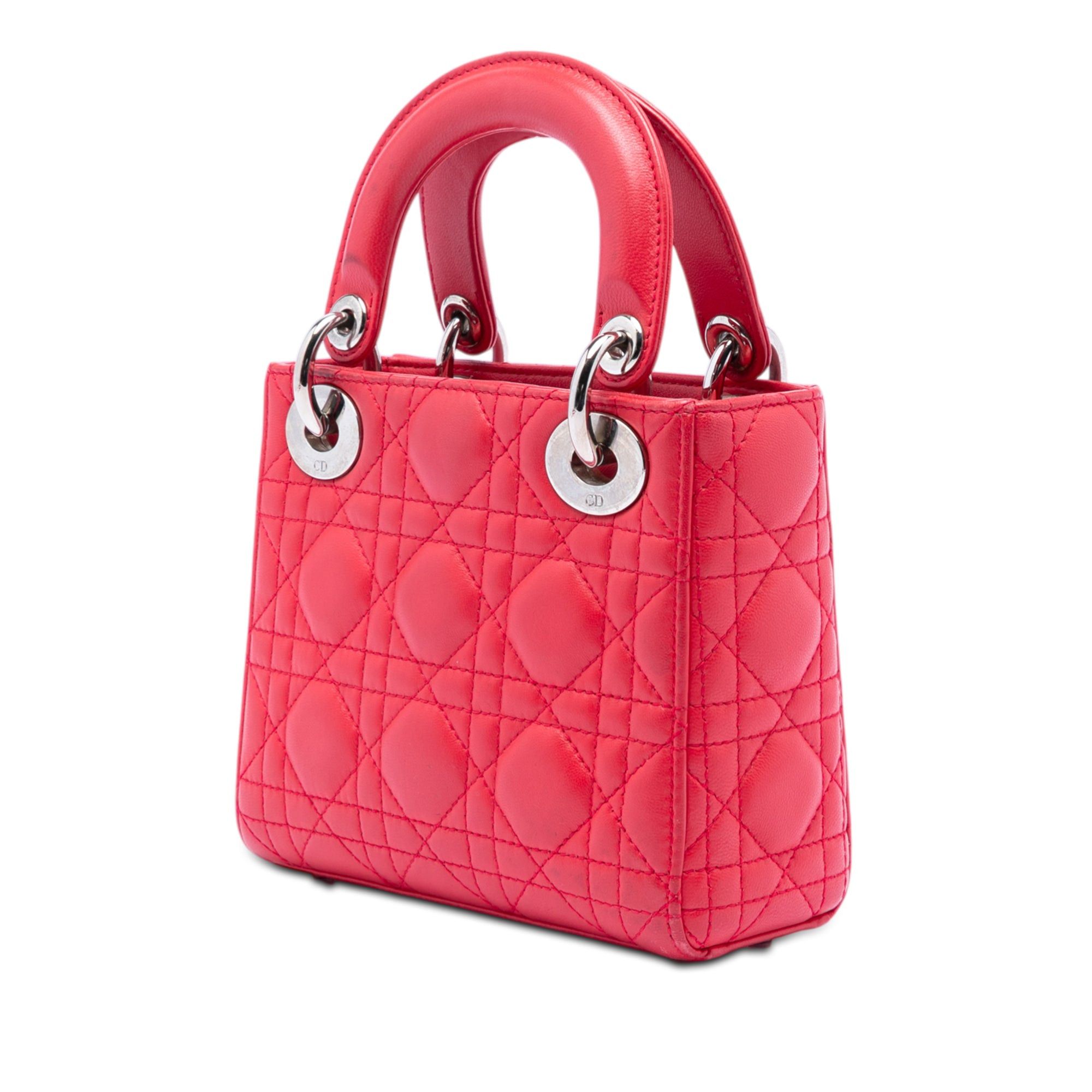 Dior Mini Lambskin Cannage Lady Dior Size ONE SIZE - 2 Thumbnail