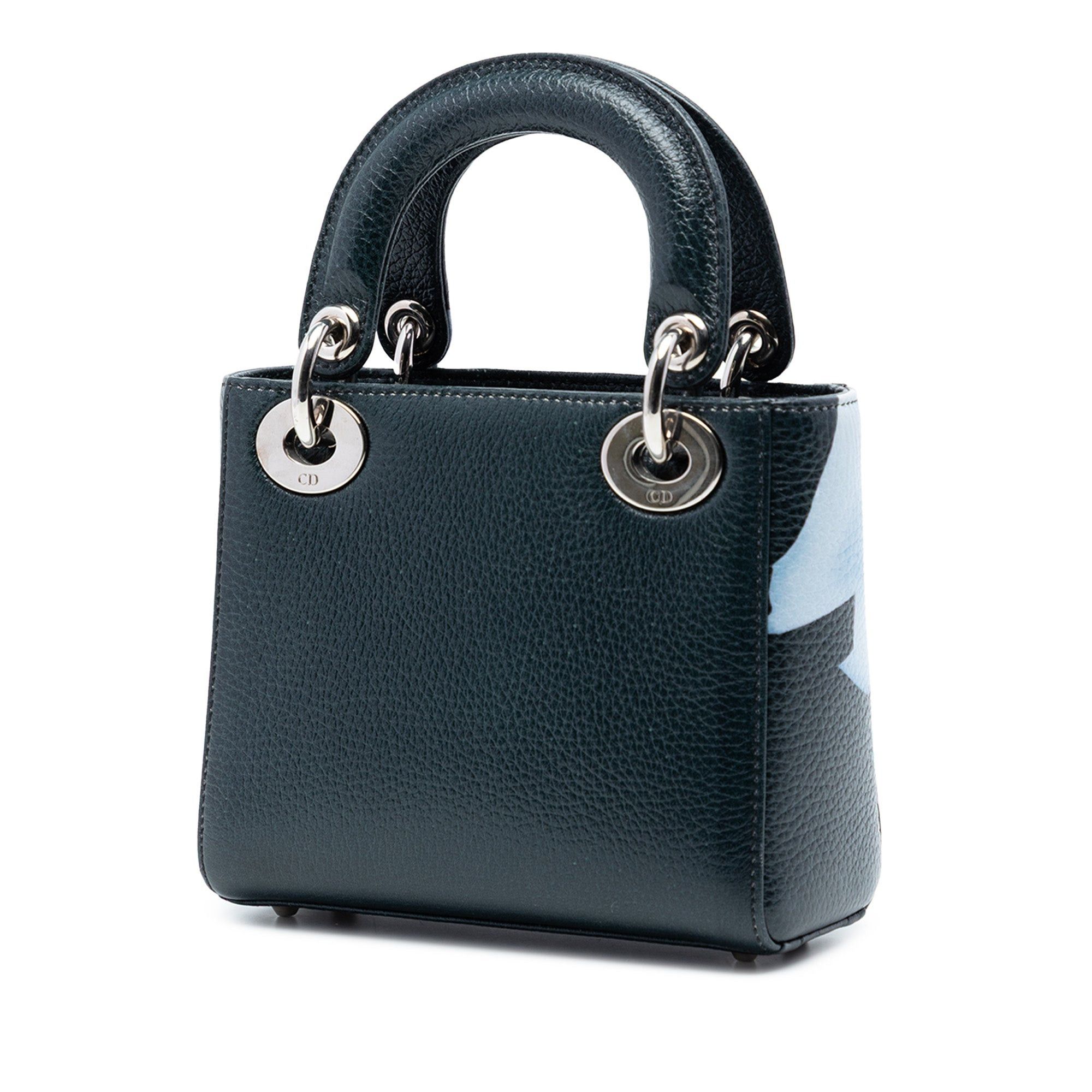 Dior Mini Deerskin Floral Print Lady Dior Size ONE SIZE - 2 Thumbnail