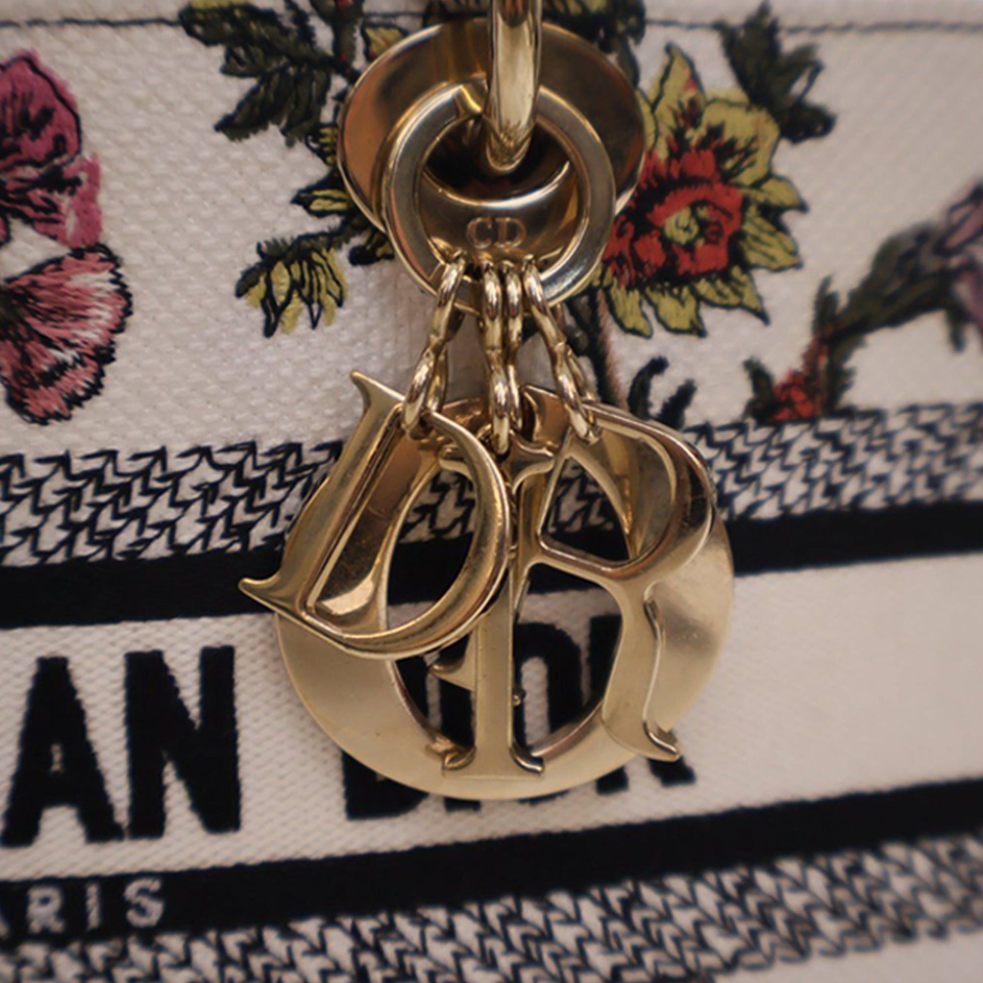 Dior Medium Embroidered Floral Canvas Lady D Joy Size ONE SIZE - 9 Thumbnail