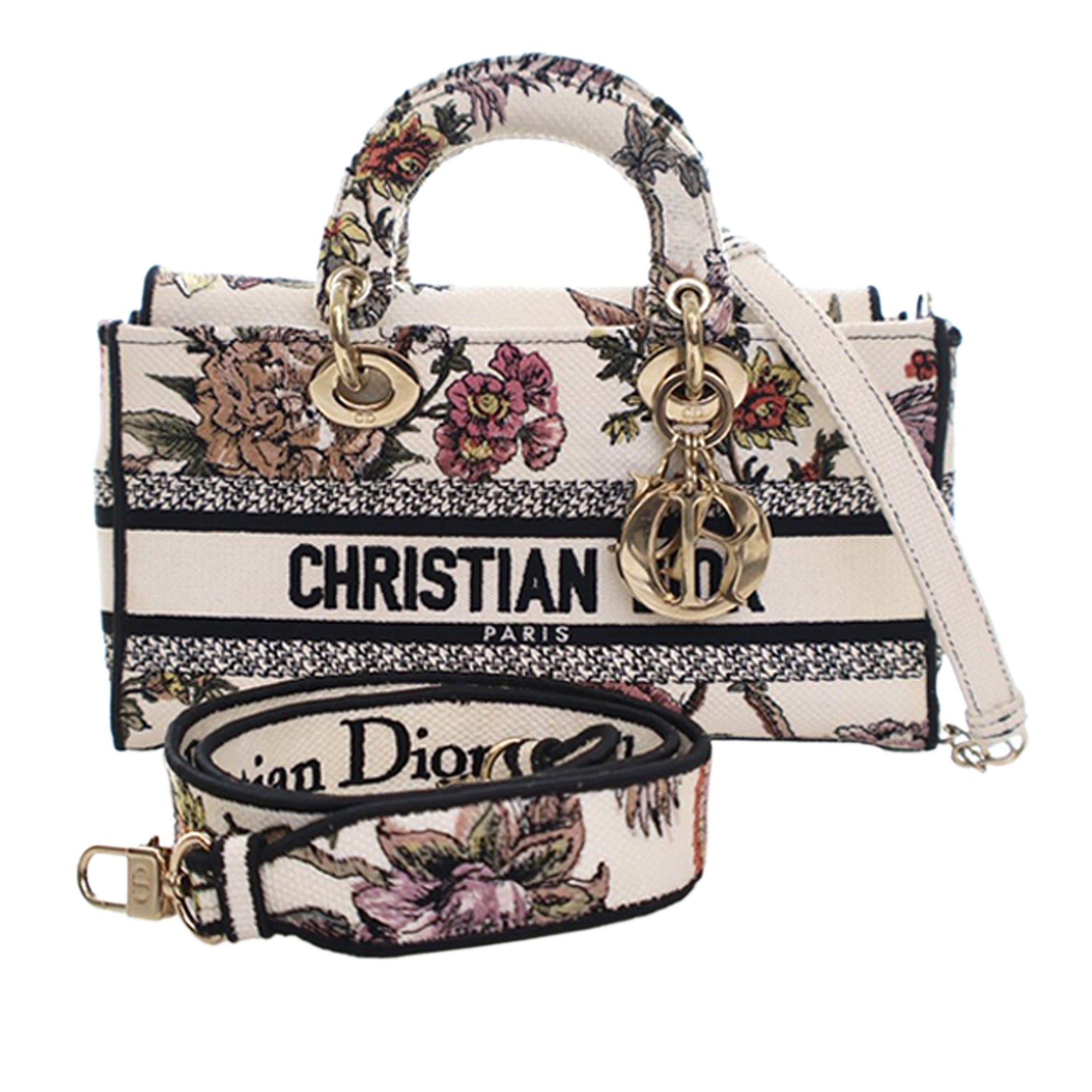 Dior Medium Embroidered Floral Canvas Lady D Joy Size ONE SIZE - 15 Thumbnail