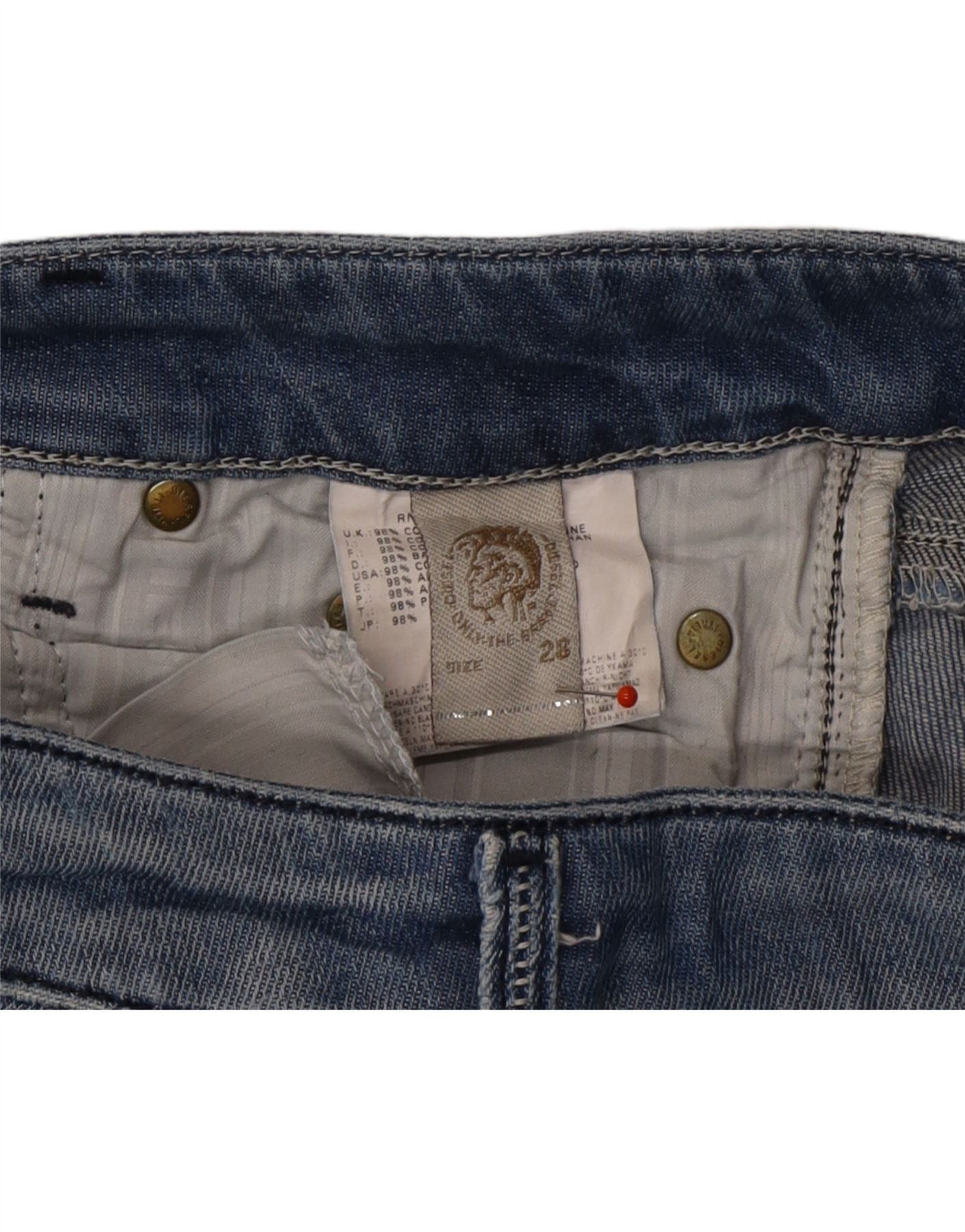 Diesel Womens Cuddy Slim Jeans W28 L34 Blue Cotton Size 42" / US 20 - 5 Thumbnail