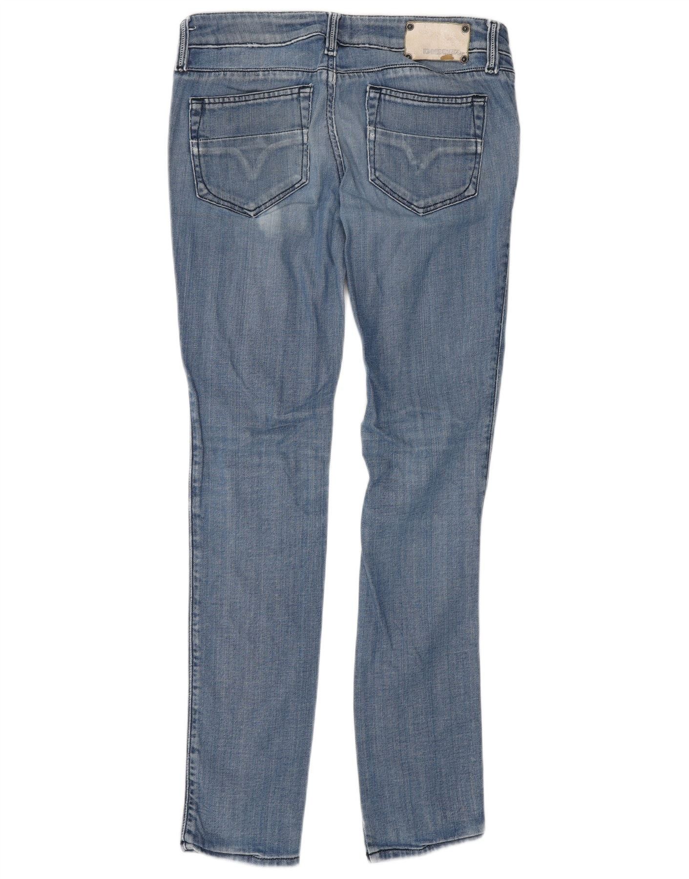 Diesel Womens Cuddy Slim Jeans W28 L34 Blue Cotton Size 42" / US 20 - 2 Thumbnail