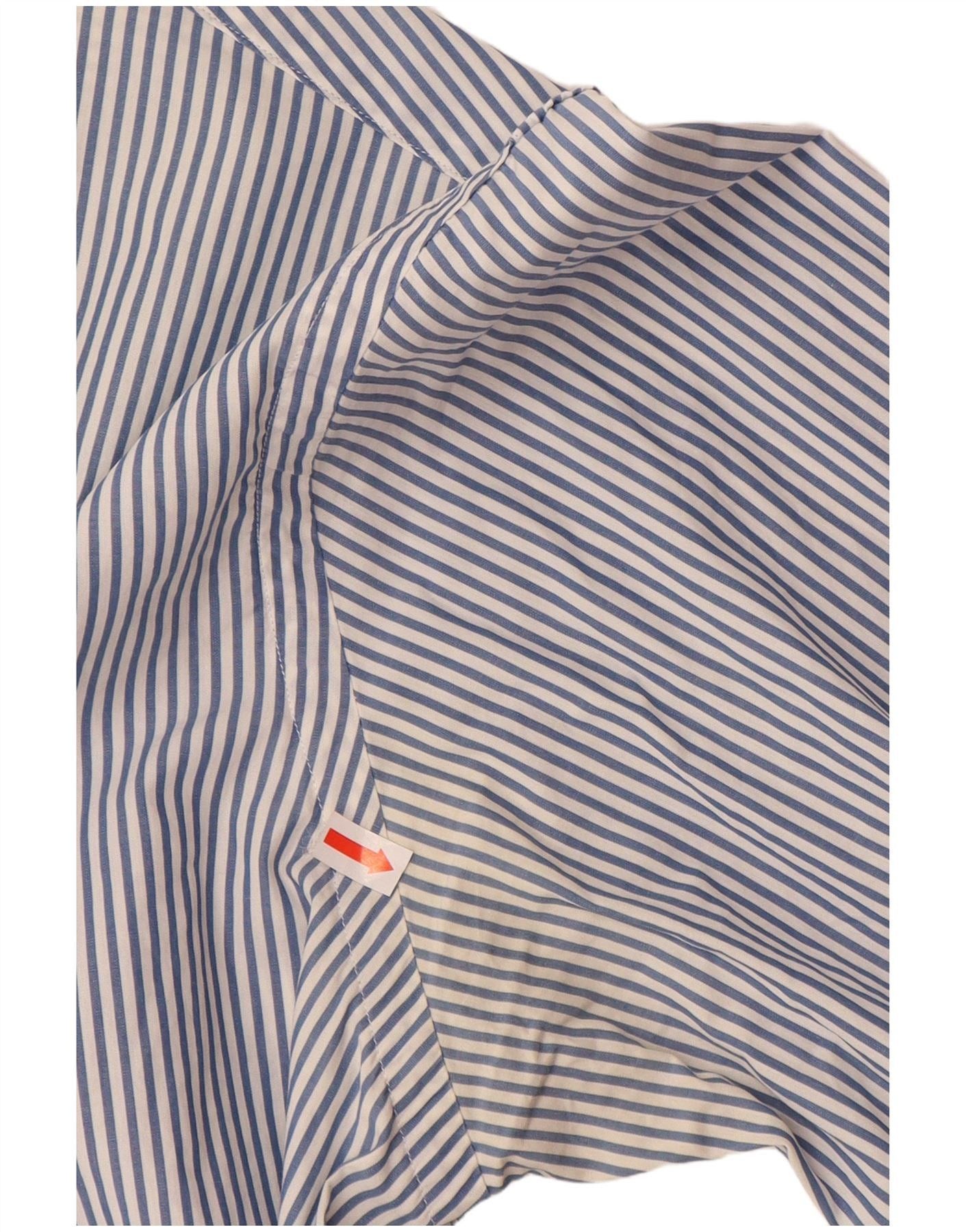 Ralph Lauren Mens Custom Fit Shirt Medium Blue Striped Cotton Size US M / EU 48-50 / 2 - 3 Thumbnail