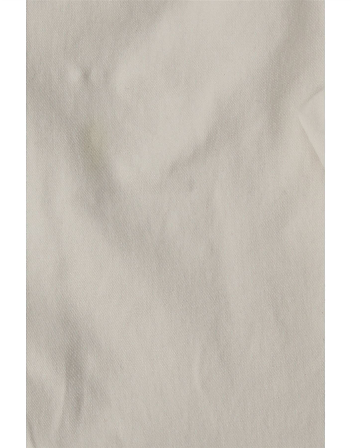 Ralph Lauren Womens Straight Casual Trousers US 12 Large W32 L27 White Size 30" / US 8 / IT 44 - 3 Thumbnail