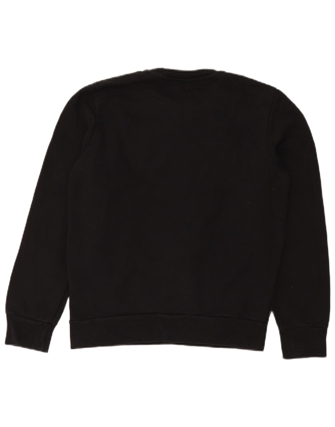 Diesel Girls Graphic Sweatshirt Jumper 13-14 Years Black Cotton Size L / US 10 / IT 46 - 2 Thumbnail