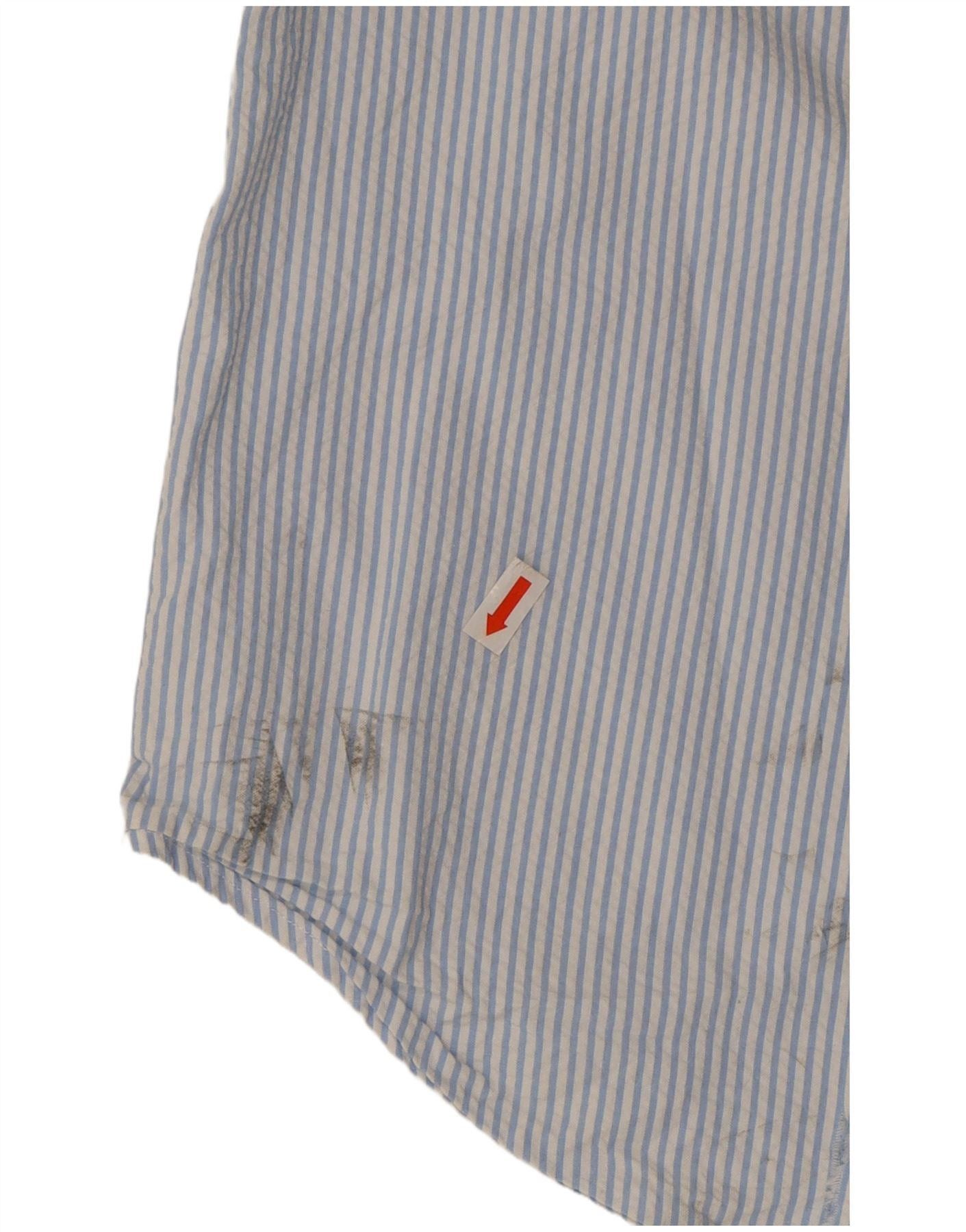 Polo Ralph Lauren Mens Classic Fit Short Sleeve Shirt XL Blue Pinstripe Size US XL / EU 56 / 4 - 4 Thumbnail