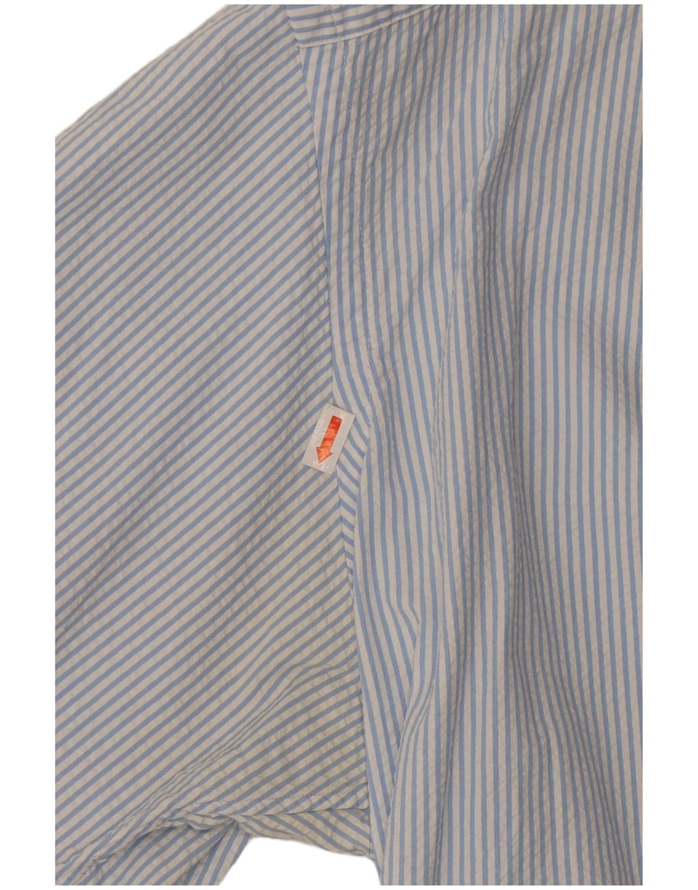 Polo Ralph Lauren Mens Classic Fit Short Sleeve Shirt XL Blue Pinstripe Size US XL / EU 56 / 4 - 3 Thumbnail