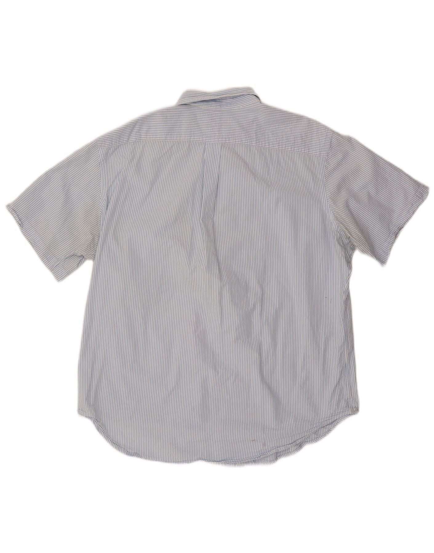 Polo Ralph Lauren Mens Classic Fit Short Sleeve Shirt XL Blue Pinstripe Size US XL / EU 56 / 4 - 2 Thumbnail