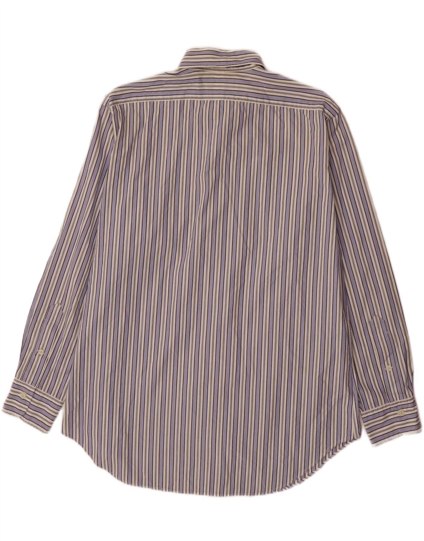 Polo Ralph Lauren Mens Lowell Shirt 16 Large Multicoloured Pinstripe Size US L / EU 52-54 / 3 - 2 Thumbnail