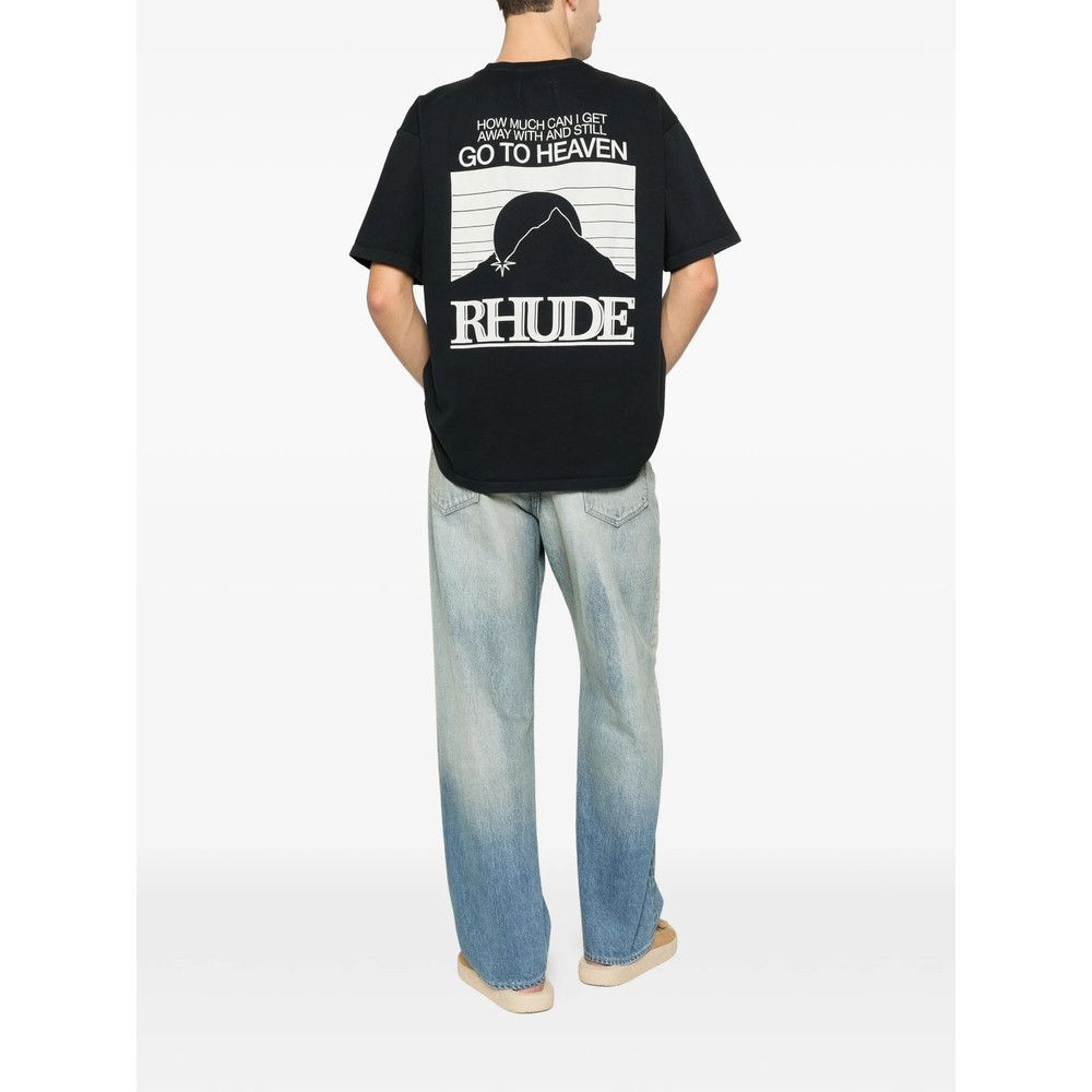 Rhude Rhude BLACK T-Shirts & Vests - T-Shirts Size US XXL / EU 58 / 5 - 4 Thumbnail