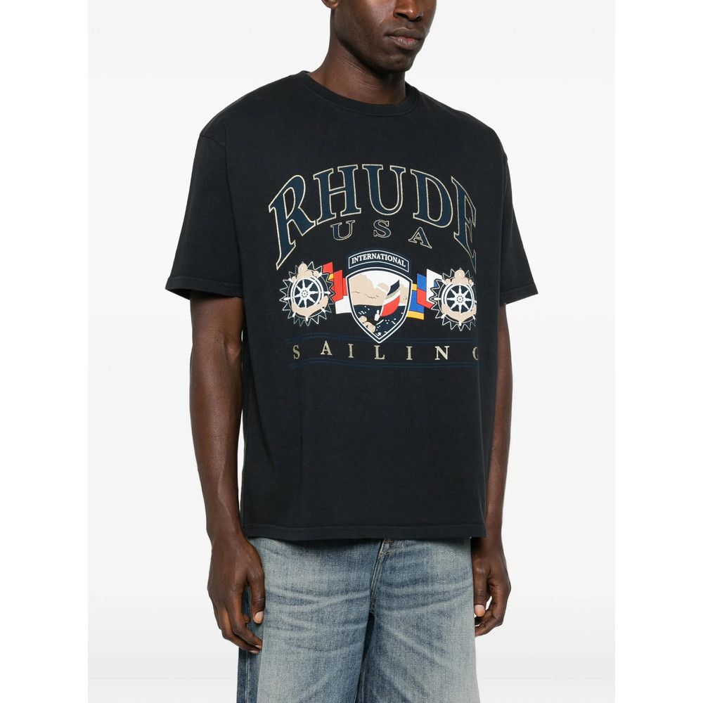 Rhude Rhude BLACK T-Shirts & Vests - T-Shirts Size US M / EU 48-50 / 2 - 3 Thumbnail