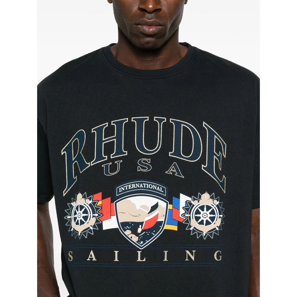 Rhude Rhude BLACK T-Shirts & Vests - T-Shirts Size US XL / EU 56 / 4 - 4 Thumbnail