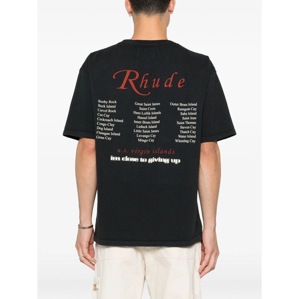 Rhude Rhude BLACK T-Shirts & Vests - T-Shirts Size US XXL / EU 58 / 5 - 3 Thumbnail