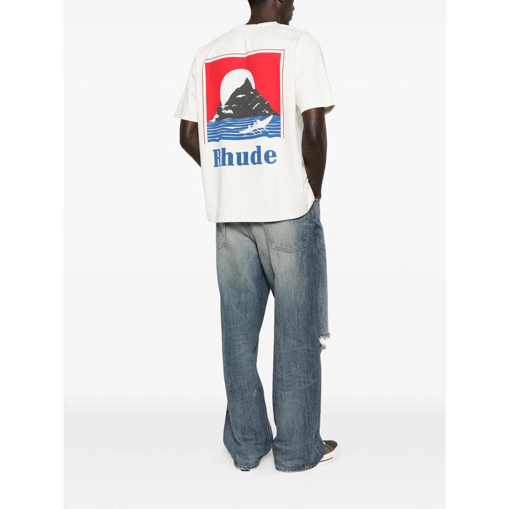 Rhude Rhude WHITE T-Shirts & Vests - T-Shirts Size US M / EU 48-50 / 2 - 4 Thumbnail