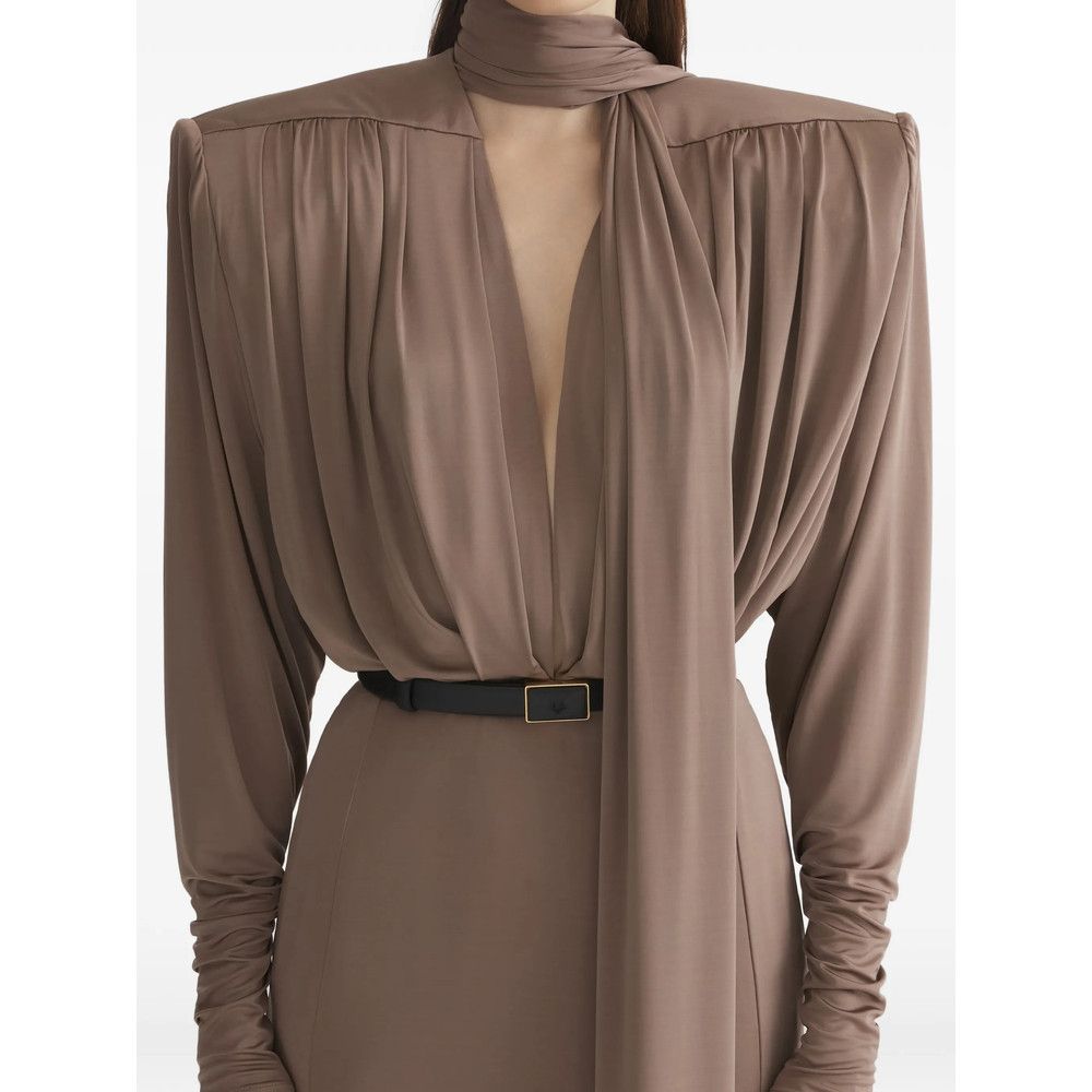 Mugler Mugler BROWN Dresses - Day Dresses Size S / US 4 / IT 40 - 2 Thumbnail