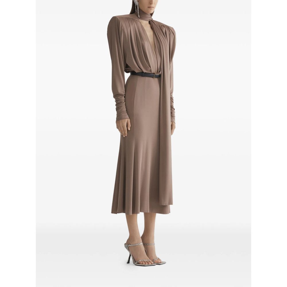 Mugler Mugler BROWN Dresses - Day Dresses Size S / US 4 / IT 40 - 3 Thumbnail