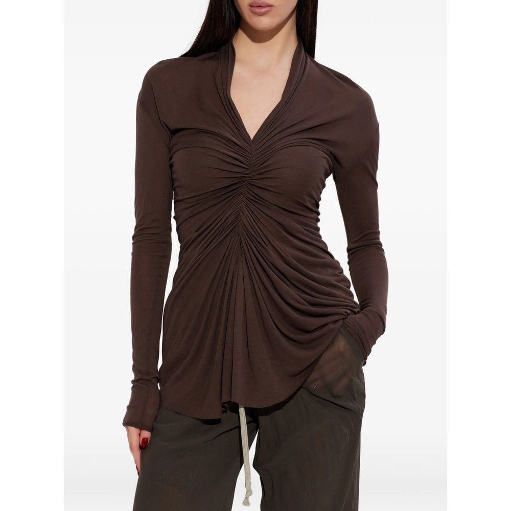 Rick Owens Rick Owens BROWN Tops - Blouses Size S / US 4 / IT 40 - 2 Thumbnail