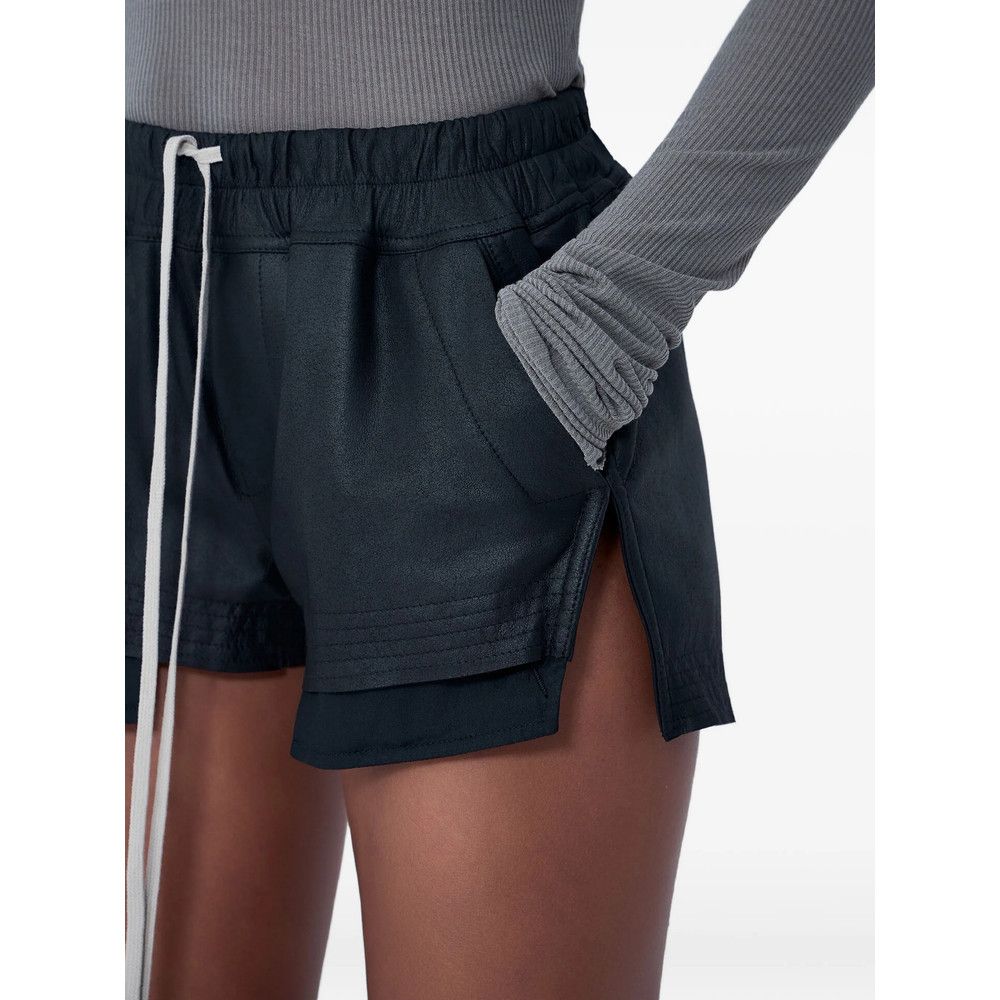 Rick Owens Rick Owens BLACK Shorts - Leather & Faux Leather Shorts Size 27" / US 4 / IT 40 - 4 Thumbnail