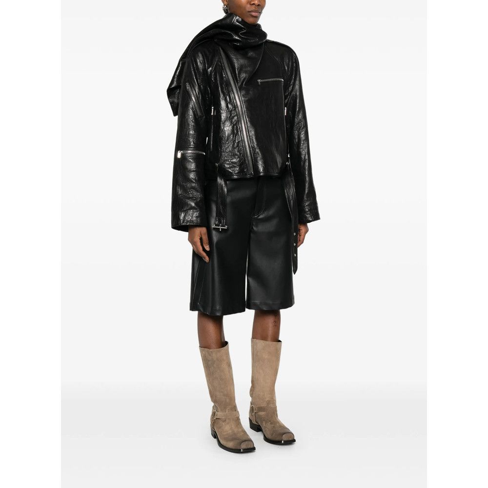 Rick Owens Rick Owens BLACK Jackets - Leather Jackets Size M / US 6-8 / IT 42-44 - 5 Thumbnail