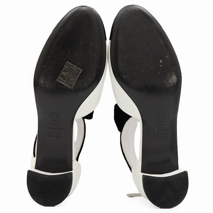 Chanel Chanel Chanel G35243 Leather Velour Pumps Leather Shoes G35243 DUTY FREE for USA Size ONE SIZE - 7 Thumbnail