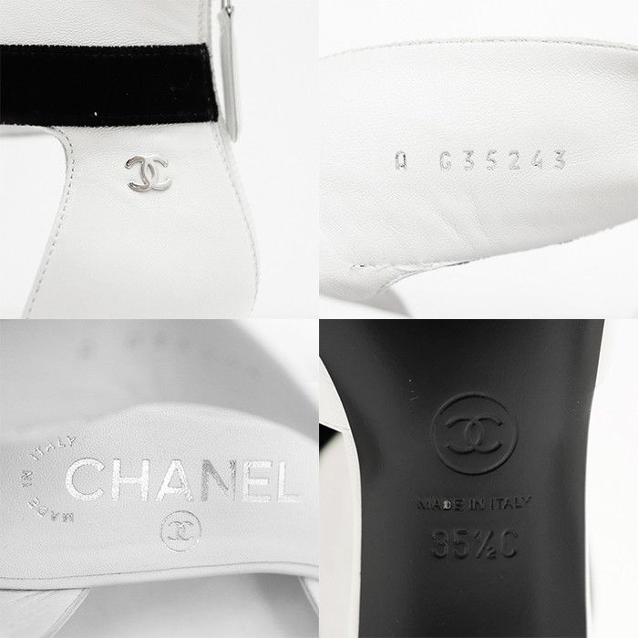 Chanel Chanel Chanel G35243 Leather Velour Pumps Leather Shoes G35243 DUTY FREE for USA Size ONE SIZE - 10 Thumbnail