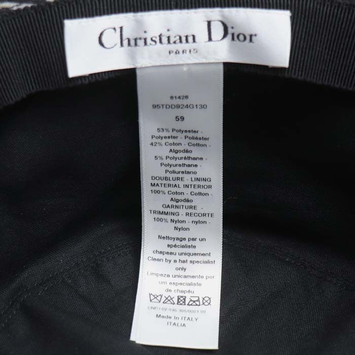 Dior Dior Dior TEDDY-D Oblique Hat Textile Hats 95TDD924G130 DUTY FREE for USA Size ONE SIZE - 7 Thumbnail