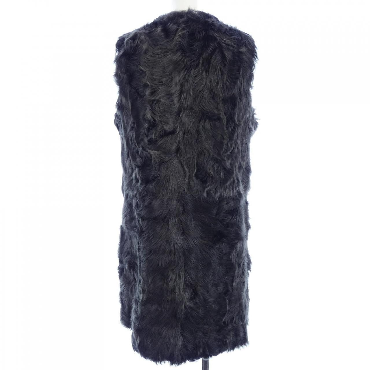 Other Other KB FUR Shearling Long Vest Fur Outerwear DUTY FREE for USA Size ONE SIZE - 2 Thumbnail