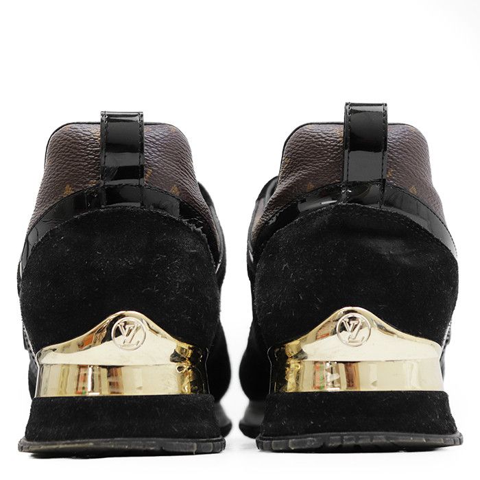 Louis Vuitton Louis Vuitton Louis Vuitton Run Away Monogram Leather Suede Mesh Sneakers Textile Shoes DUTY FREE for USA Size ONE SIZE - 5 Thumbnail