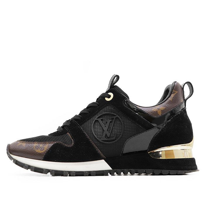 Louis Vuitton Louis Vuitton Louis Vuitton Run Away Monogram Leather Suede Mesh Sneakers Textile Shoes DUTY FREE for USA Size ONE SIZE - 4 Thumbnail
