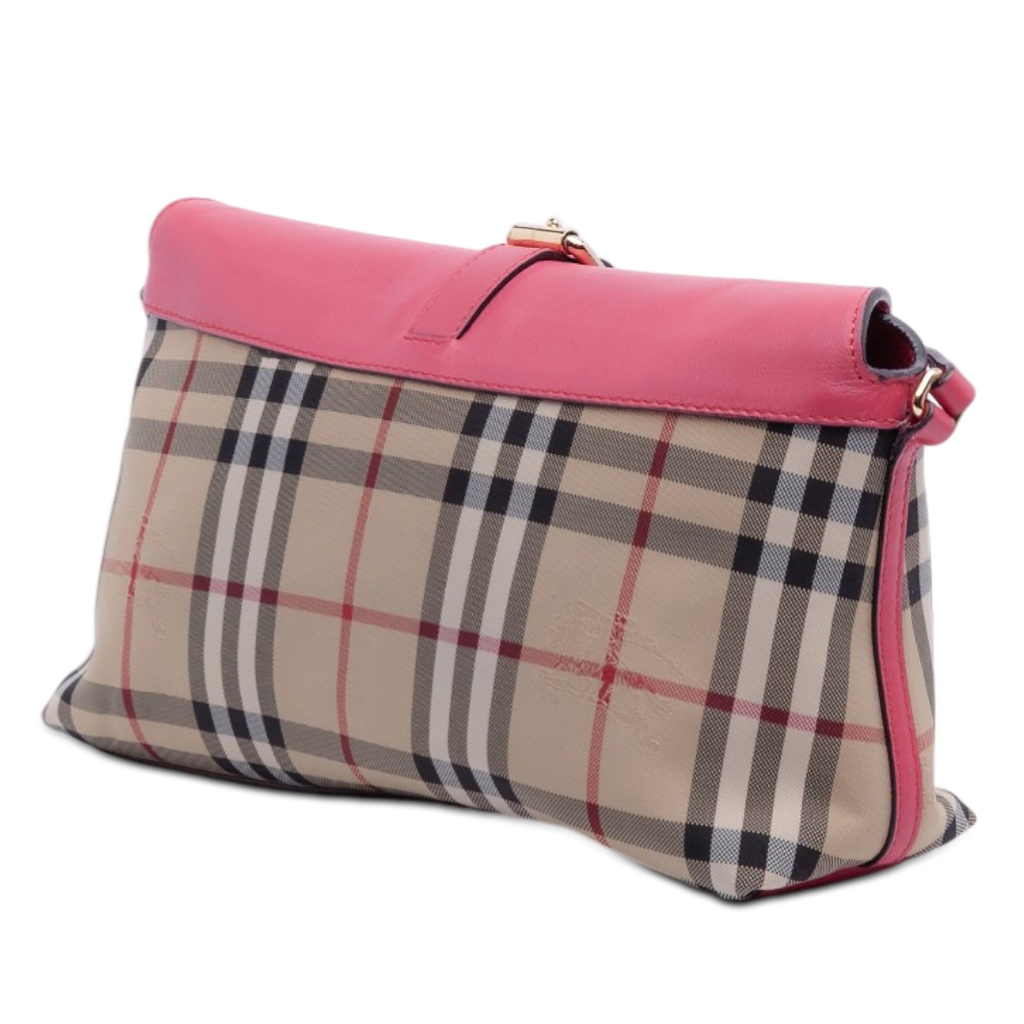 Burberry Haymarket Check Canvas Leah Crossbody Size ONE SIZE - 2 Thumbnail